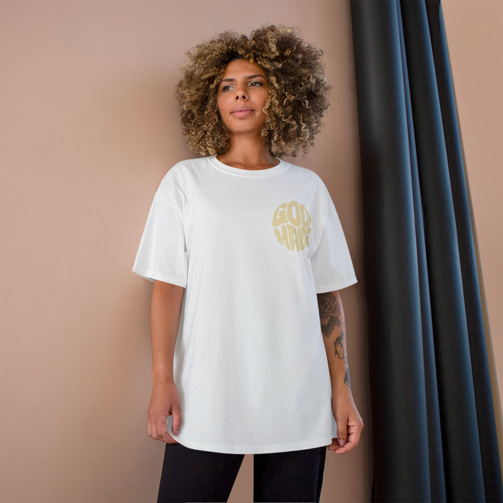God Made Champion T-Shirt, Casual Wear, Gift for Believers, Inspirational Tee, Everyday Comfort
