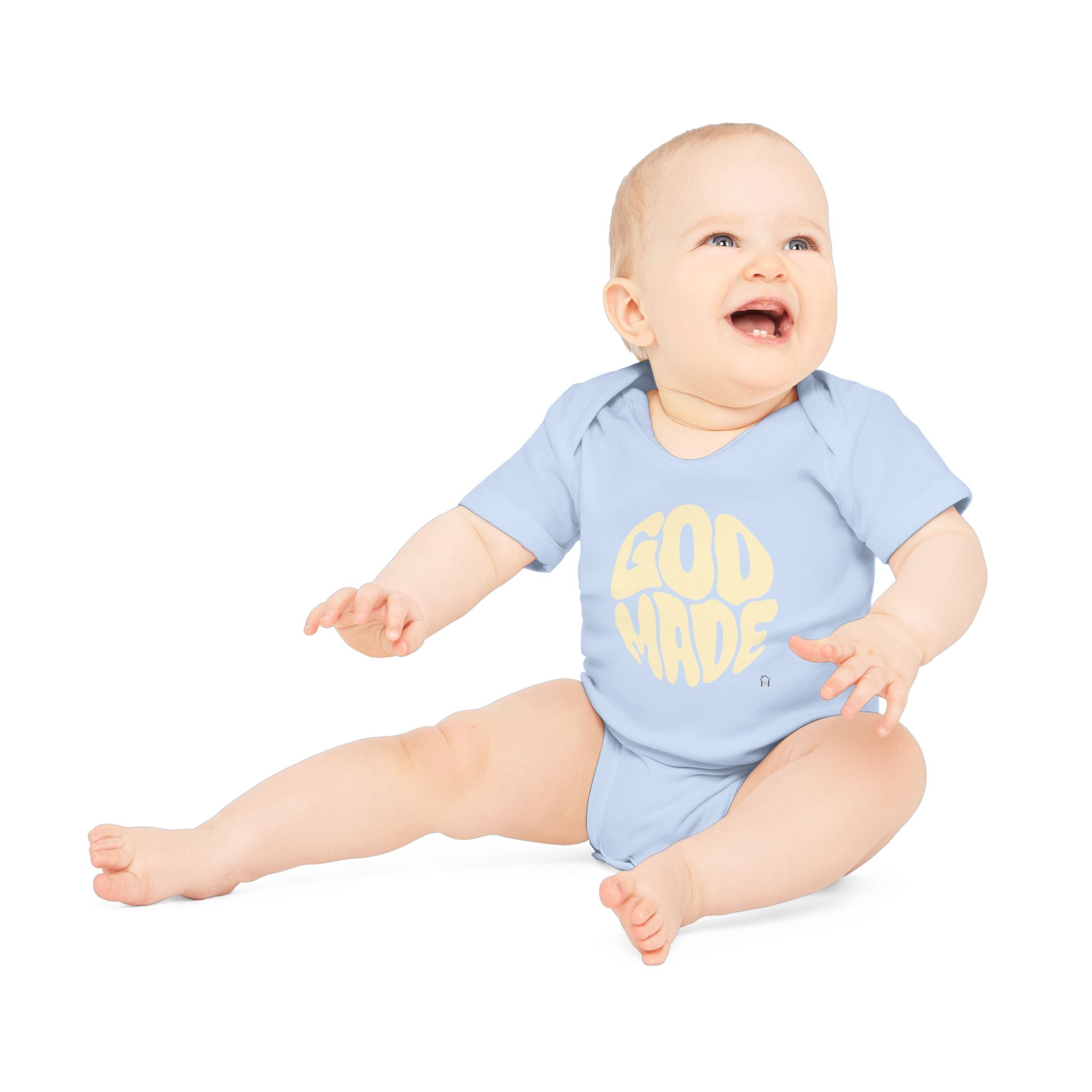 Baby Bodysuit — "God Made" Organic Short Sleeve Infant Onesie