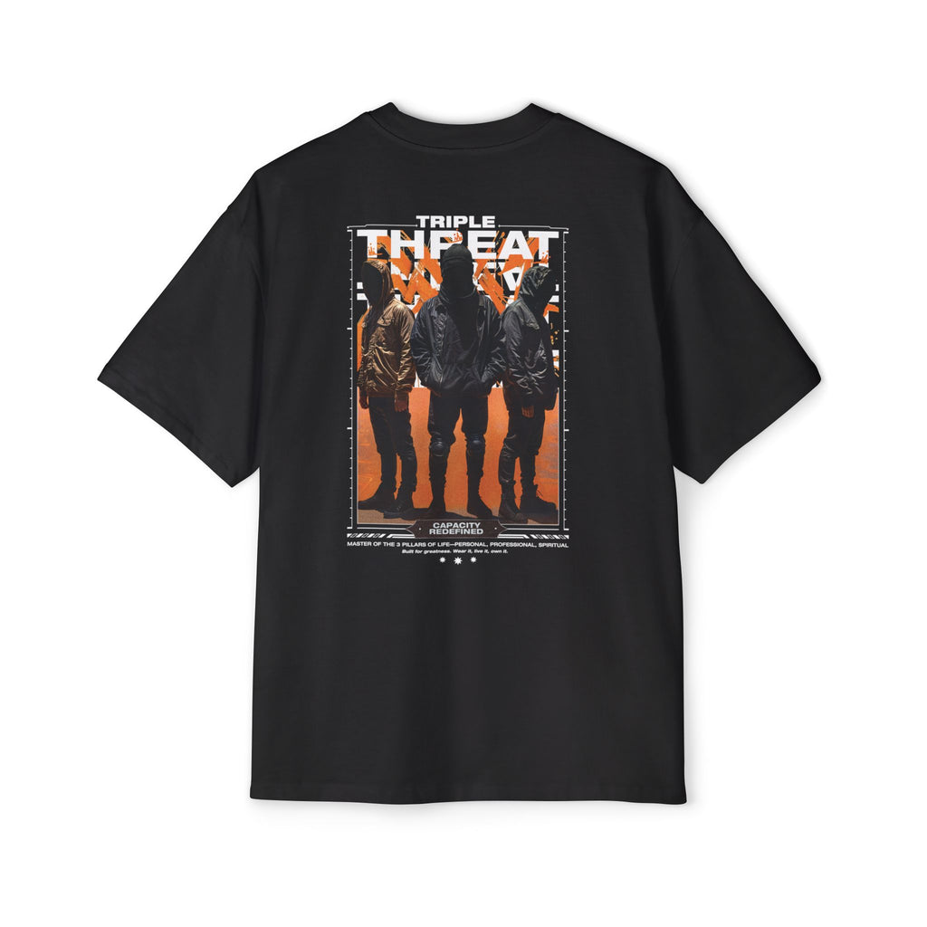 Graphic Tee — “Purpose” Front & Triple Threat Movie Poster Back