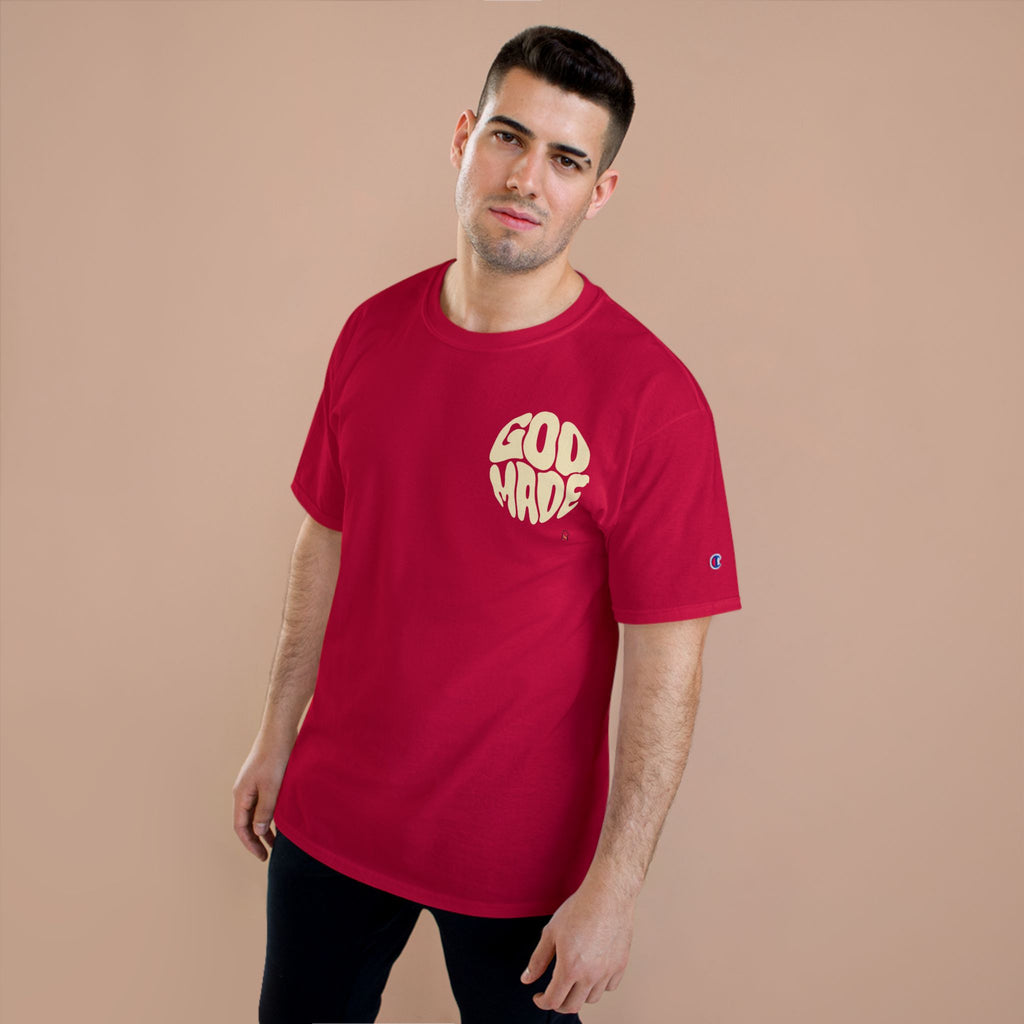 God Made Champion T-Shirt, Casual Wear, Gift for Believers, Inspirational Tee, Everyday Comfort