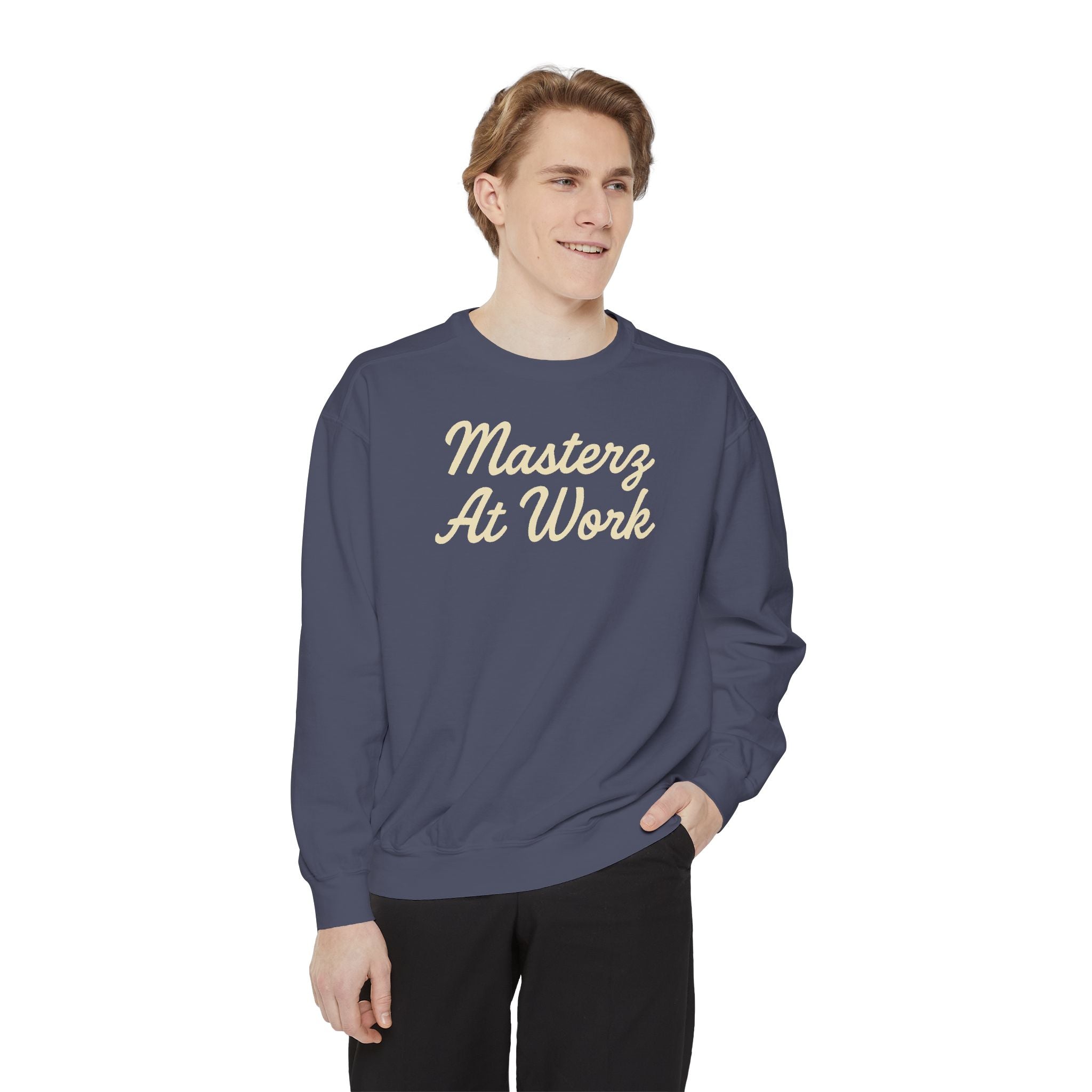 Sweatshirt — "Masterz At Work" Crewneck (Practice Practice Practice)