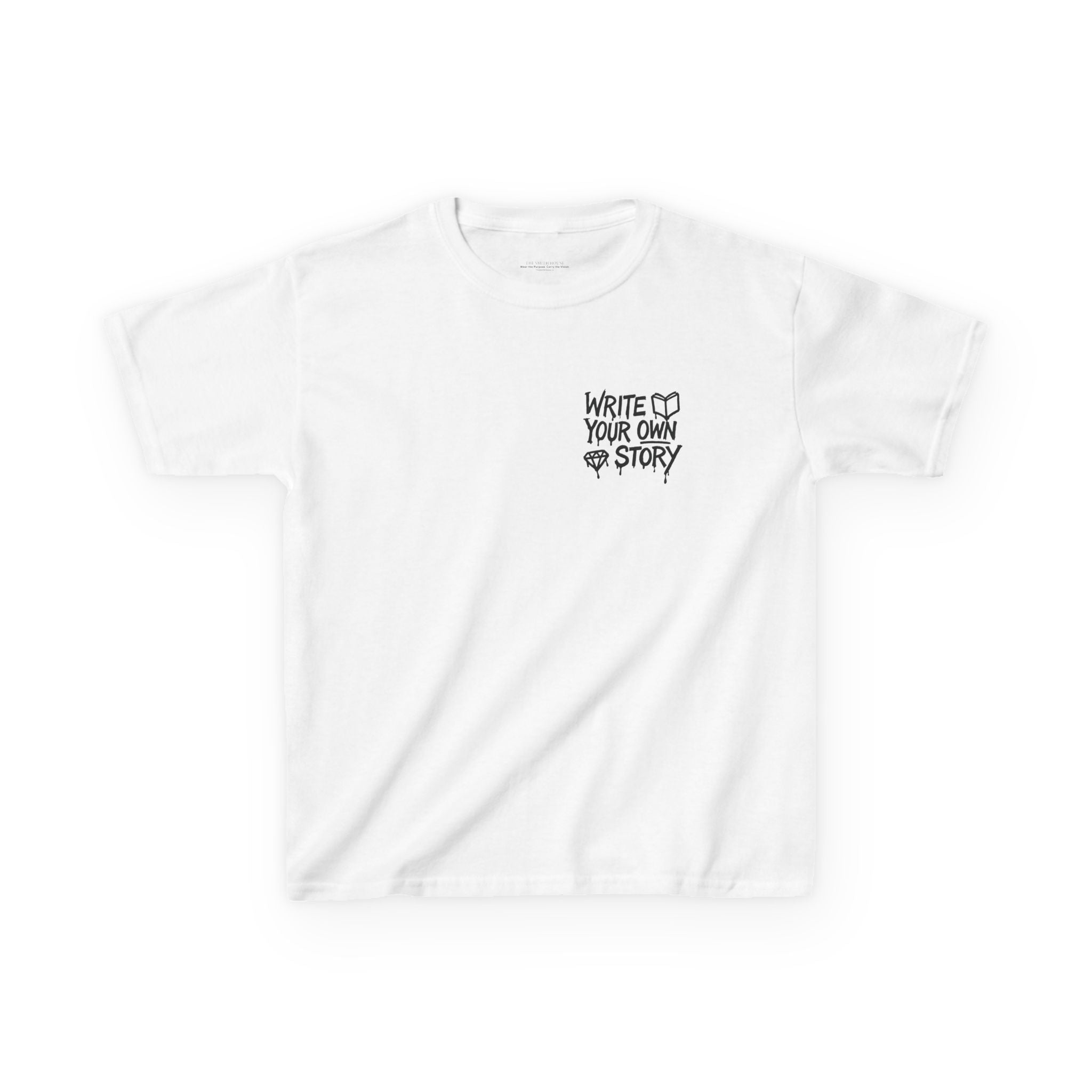 Empowering Kids Tee — "Write Your Own Story" Motivational Graphic T-Shirt