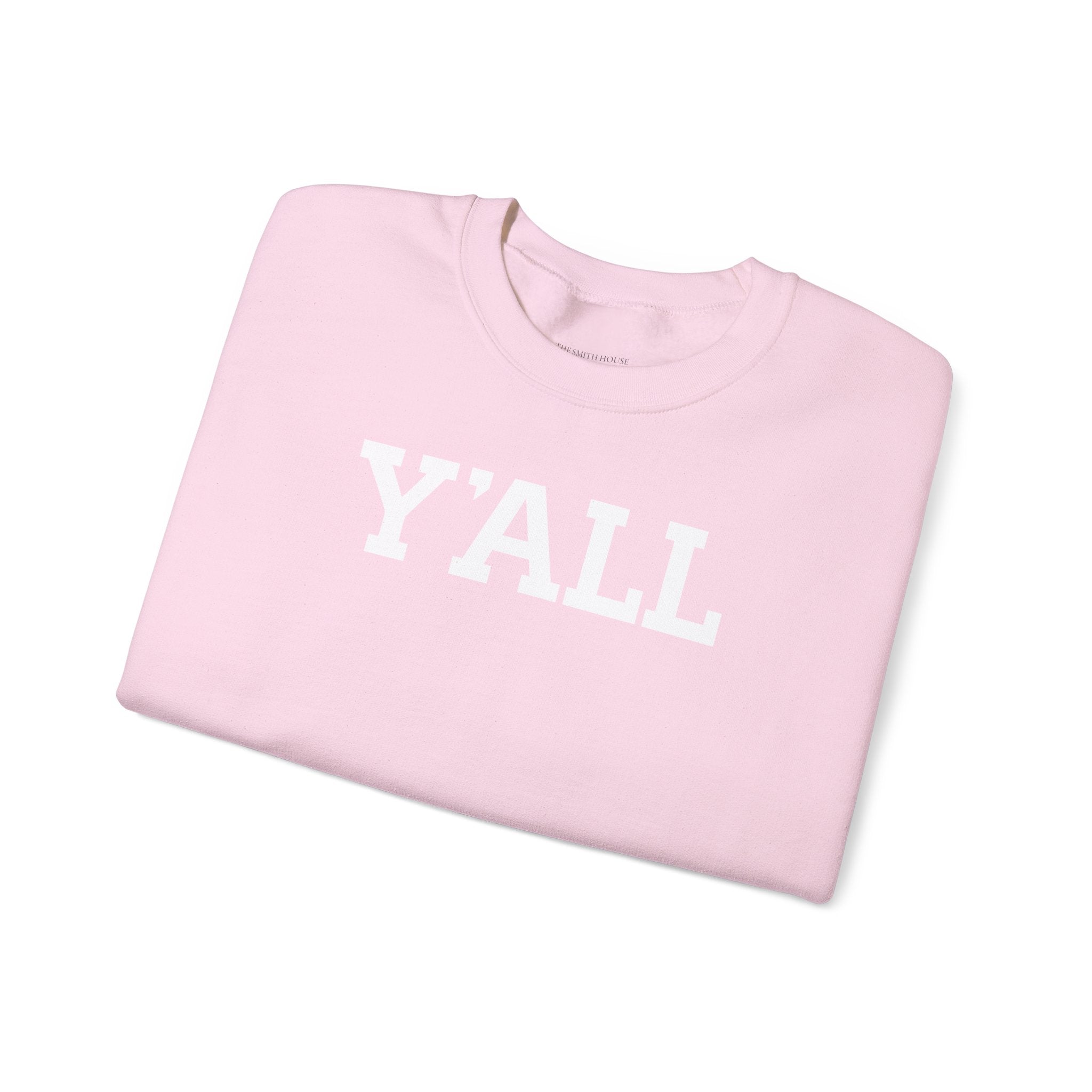 Y'ALL Crewneck Sweatshirt - Cozy Southern Collegiate Pullover