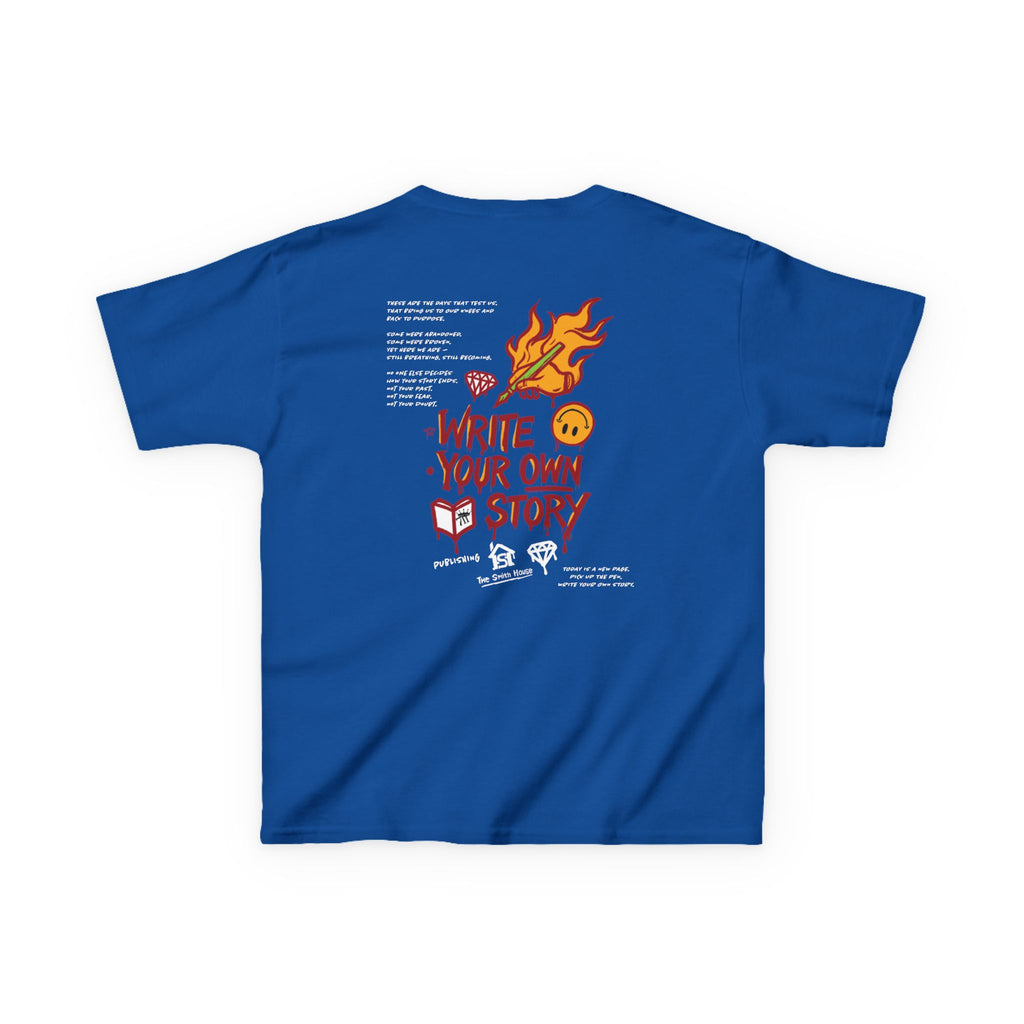 Empowering Kids Tee — "Write Your Own Story" Motivational Graphic T-Shirt
