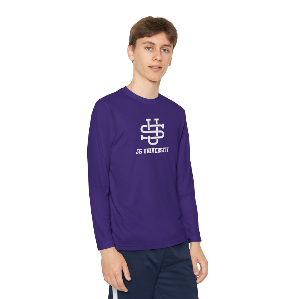 Youth Long Sleeve Stylish Sports Tee with Unique Design