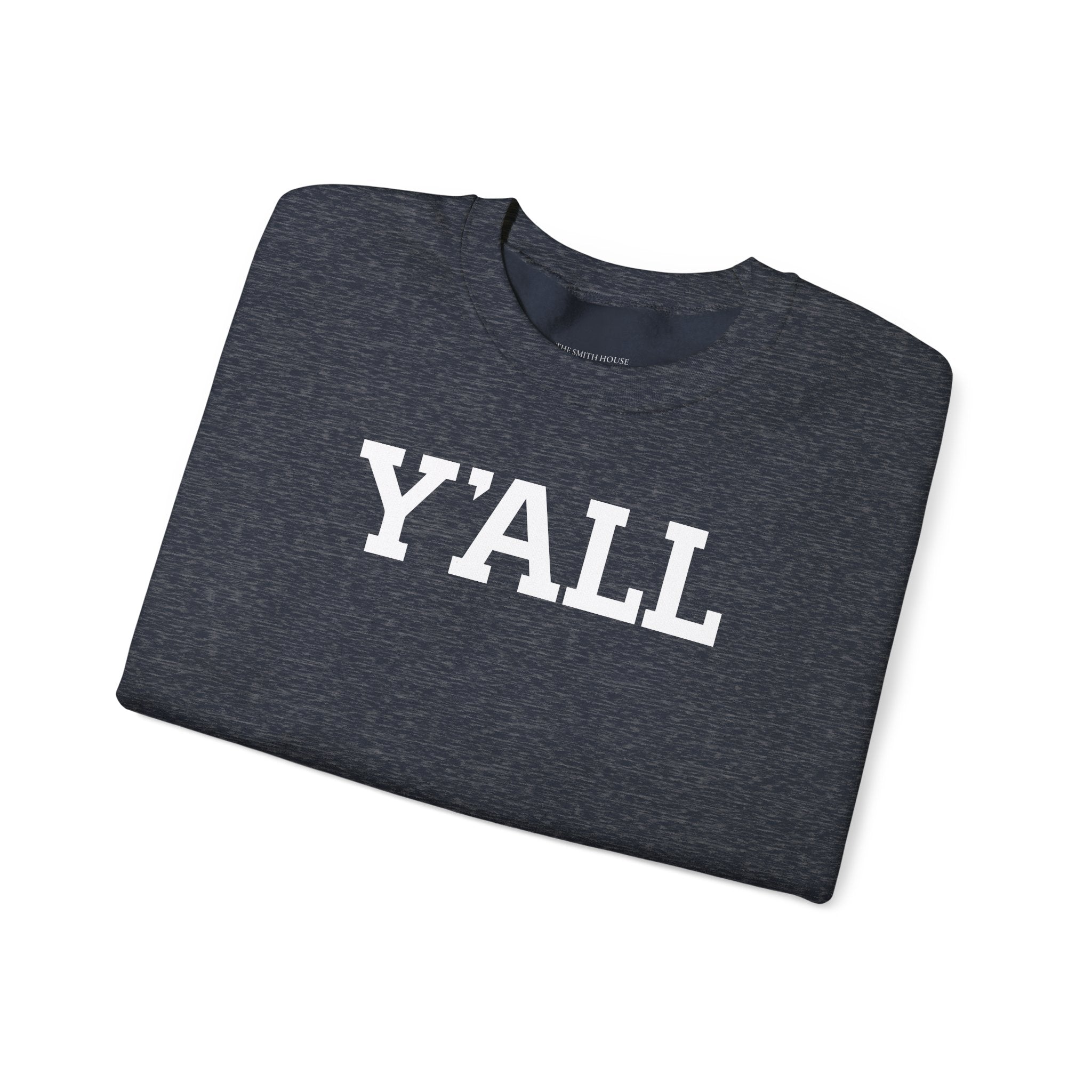 Y'ALL Crewneck Sweatshirt - Cozy Southern Collegiate Pullover