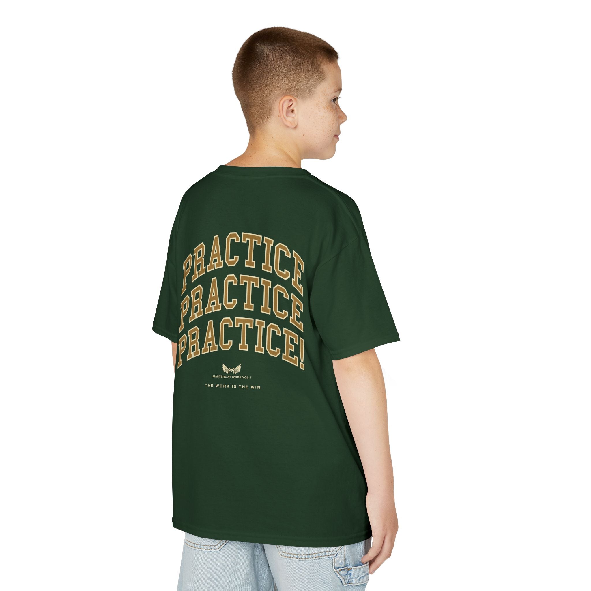 Kids Tee — "Practice Practice PRACTICE" Motivational Tee