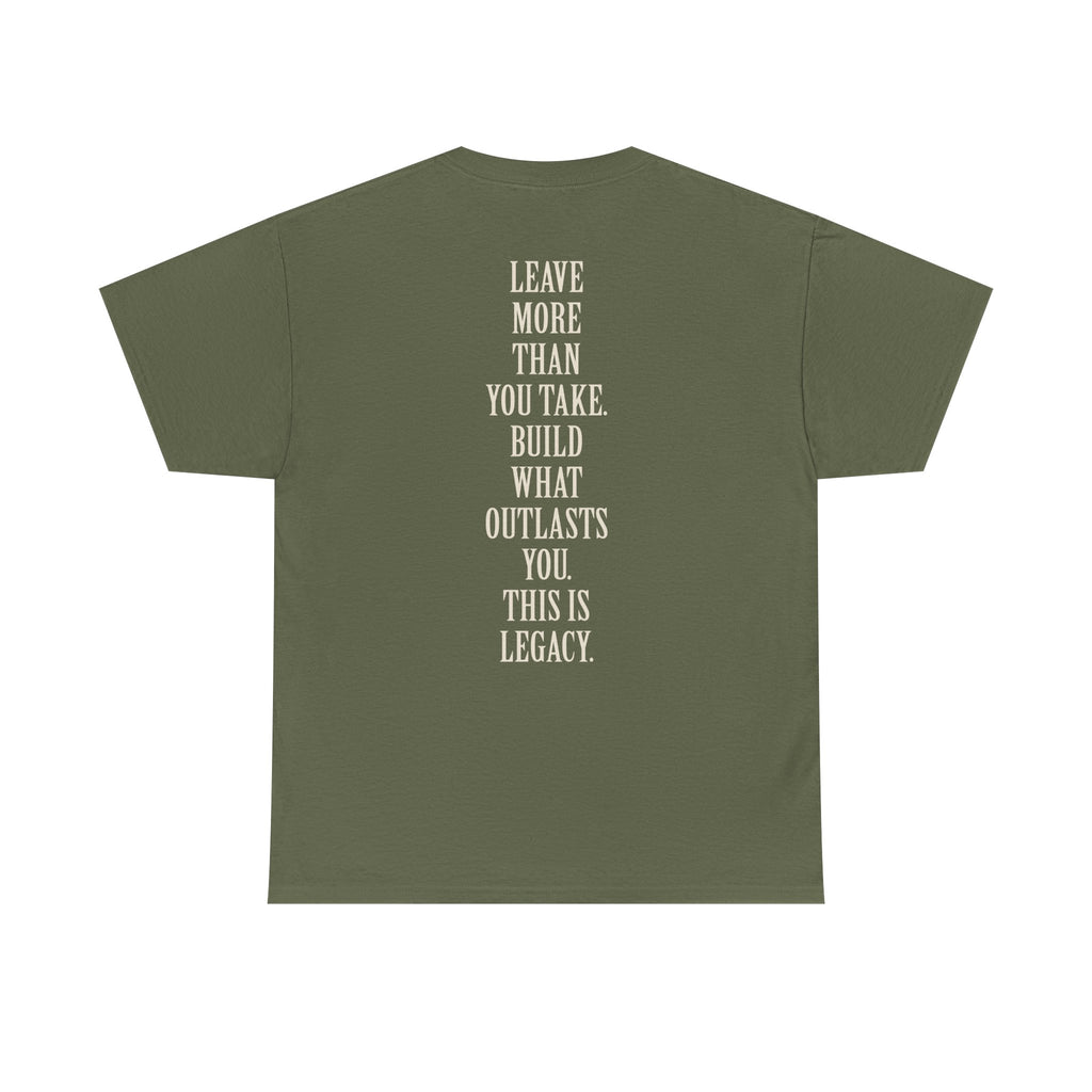 Legacy Graphic Tee — "Legacy" Arch Print Inspirational Cotton Shirt