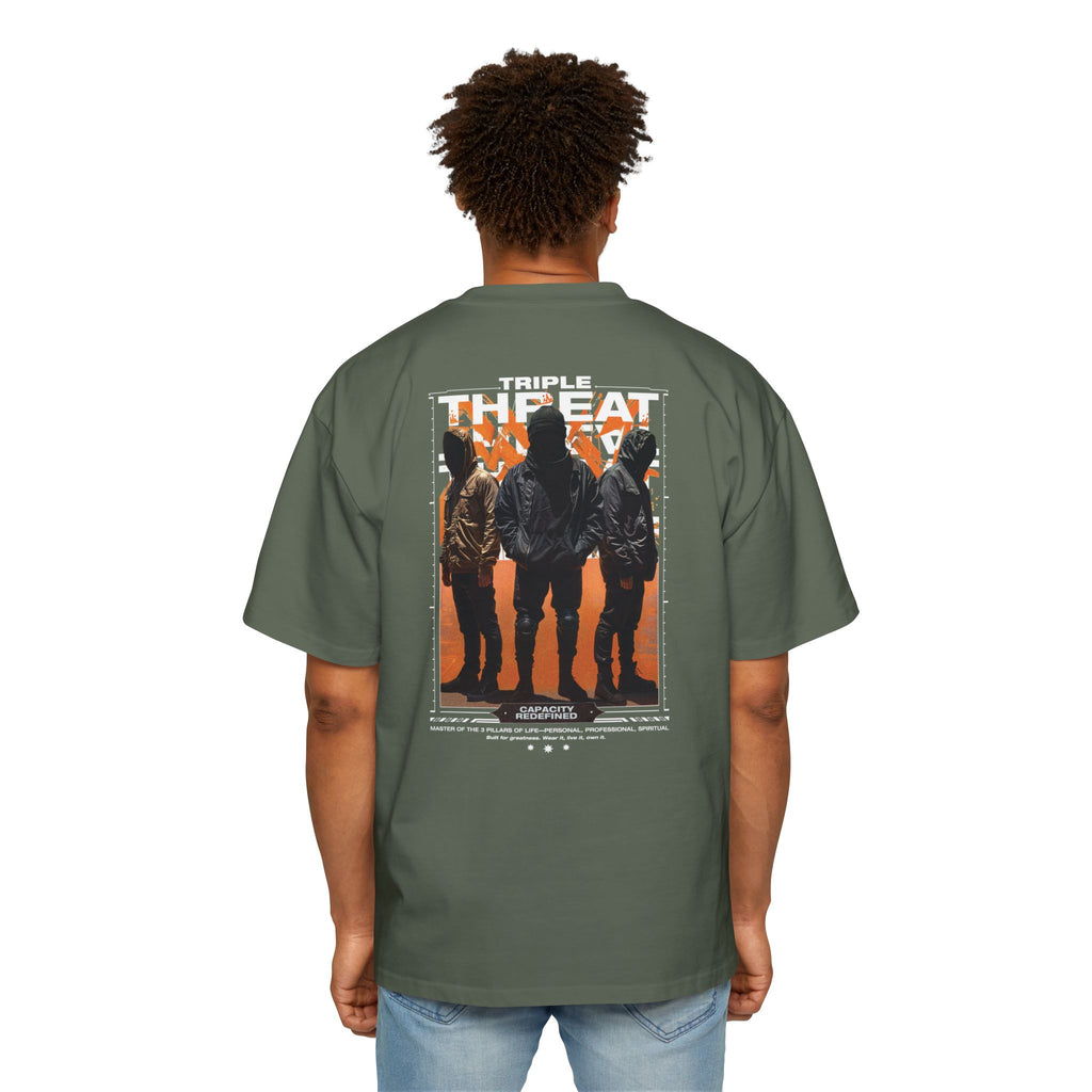 Graphic Tee — “Purpose” Front & Triple Threat Movie Poster Back
