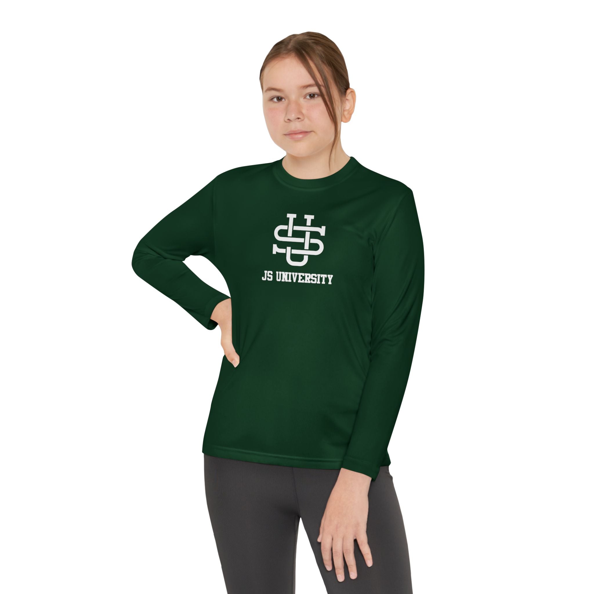 Youth Long Sleeve Stylish Sports Tee with Unique Design