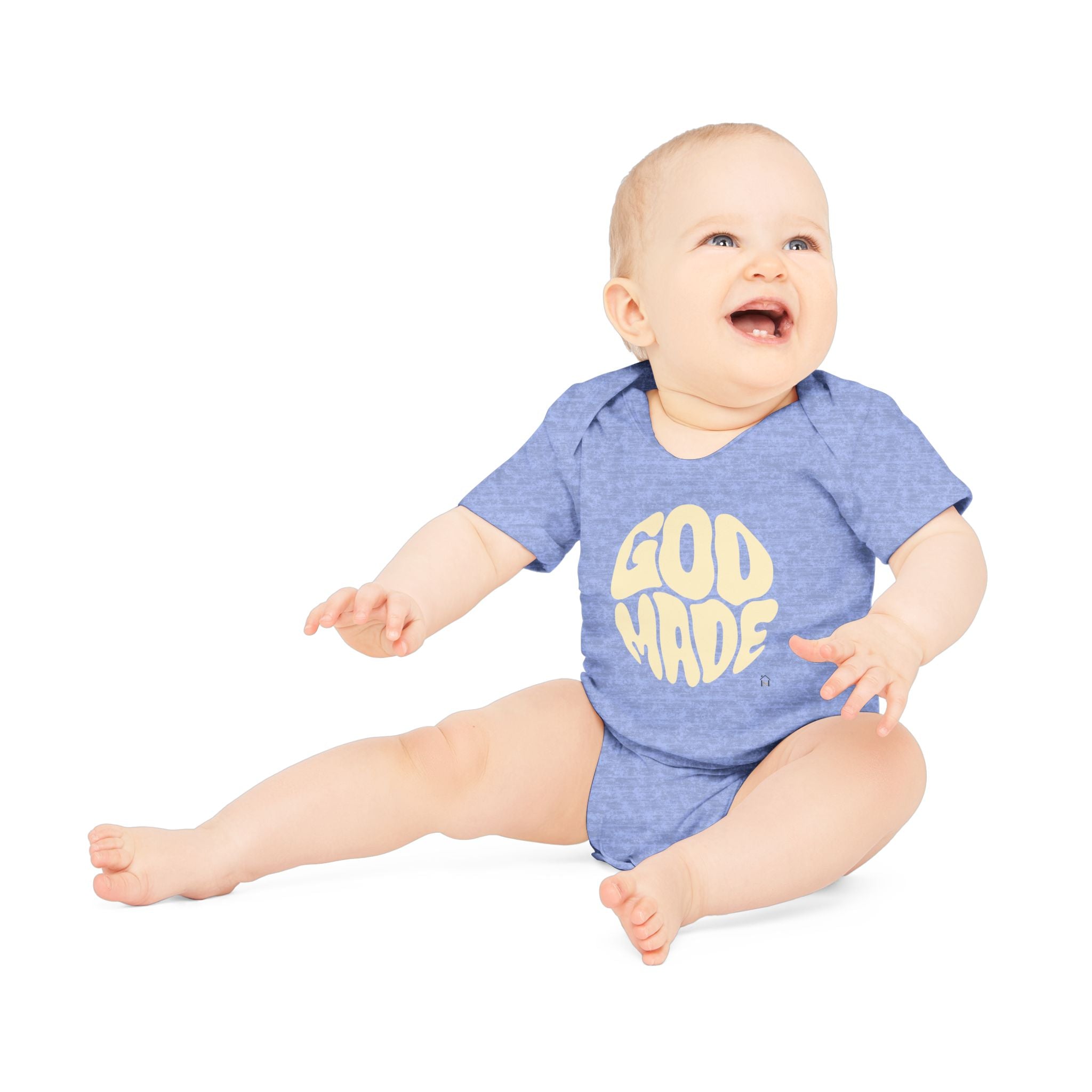 Baby Bodysuit — "God Made" Organic Short Sleeve Infant Onesie