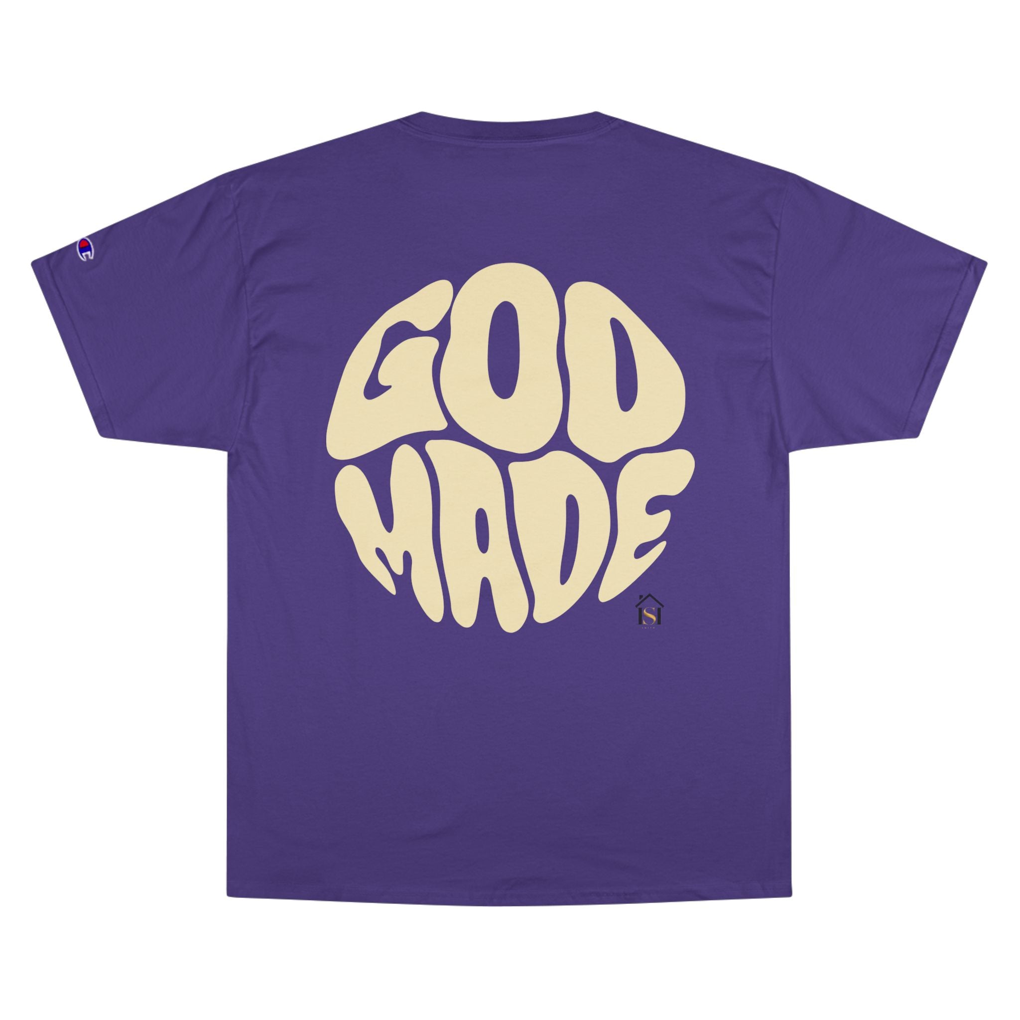 God Made Champion T-Shirt, Casual Wear, Gift for Believers, Inspirational Tee, Everyday Comfort