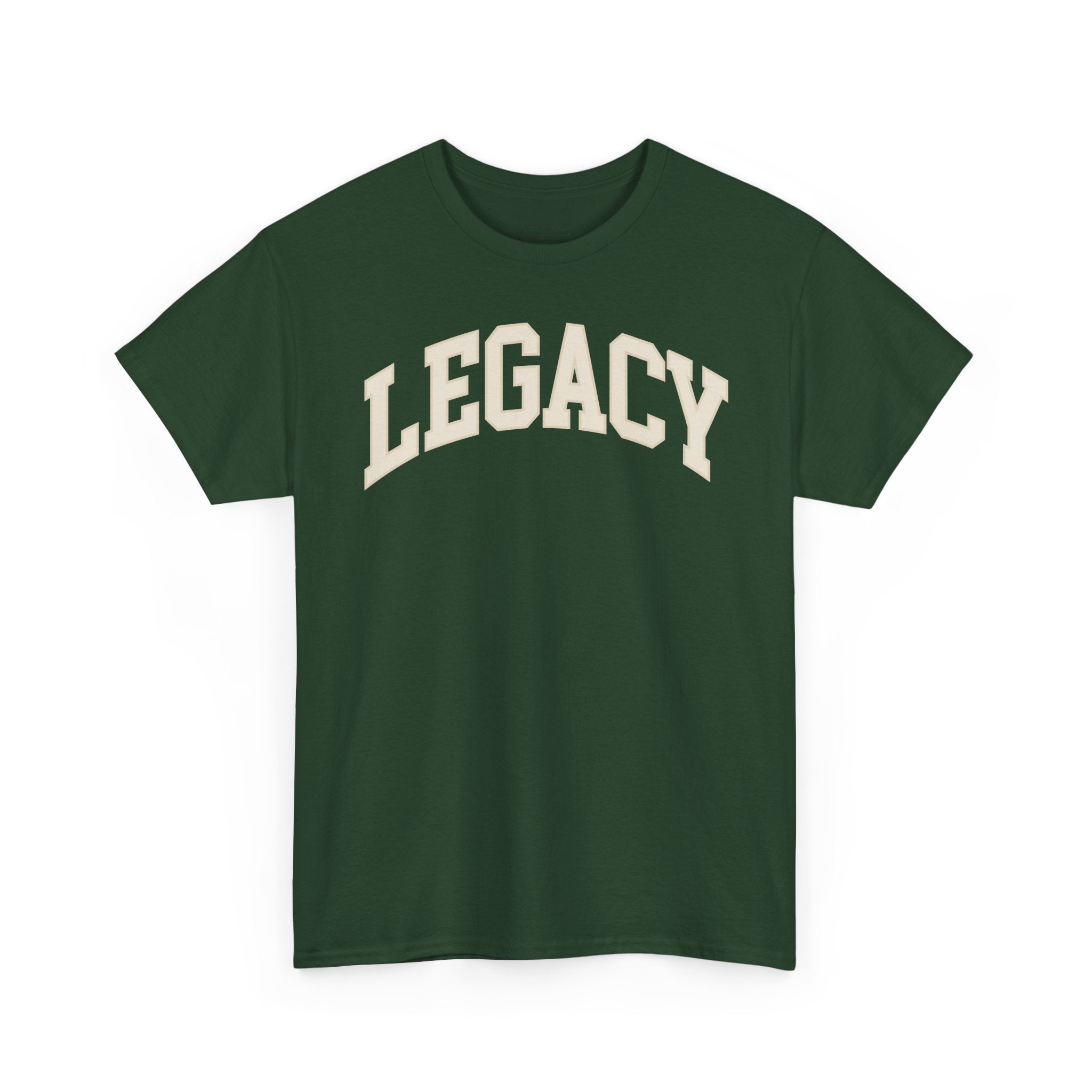 Legacy Graphic Tee — "Legacy" Arch Print Inspirational Cotton Shirt