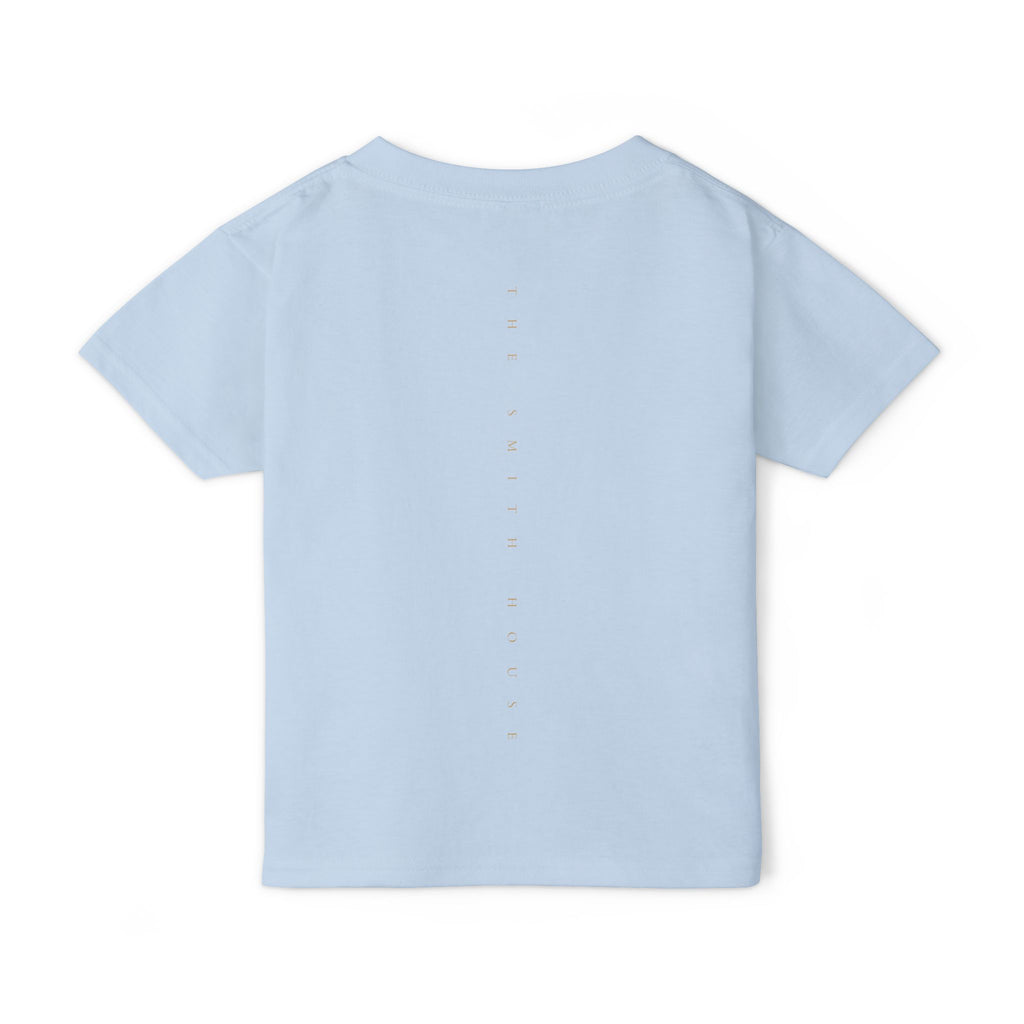 Toddler T-Shirt — "God Made" Red Retro Script Kids Tee