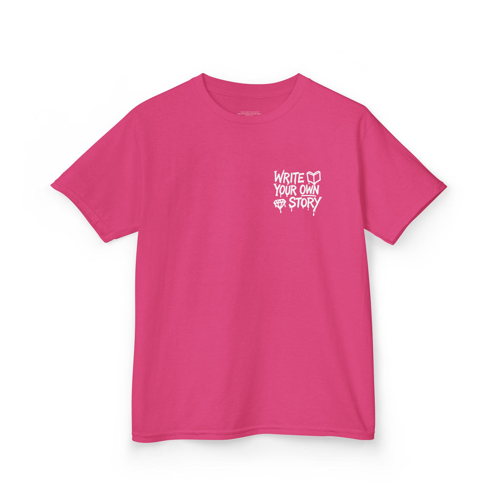 Empowering Kids Tee — "Write Your Own Story" Motivational Graphic T-Shirt