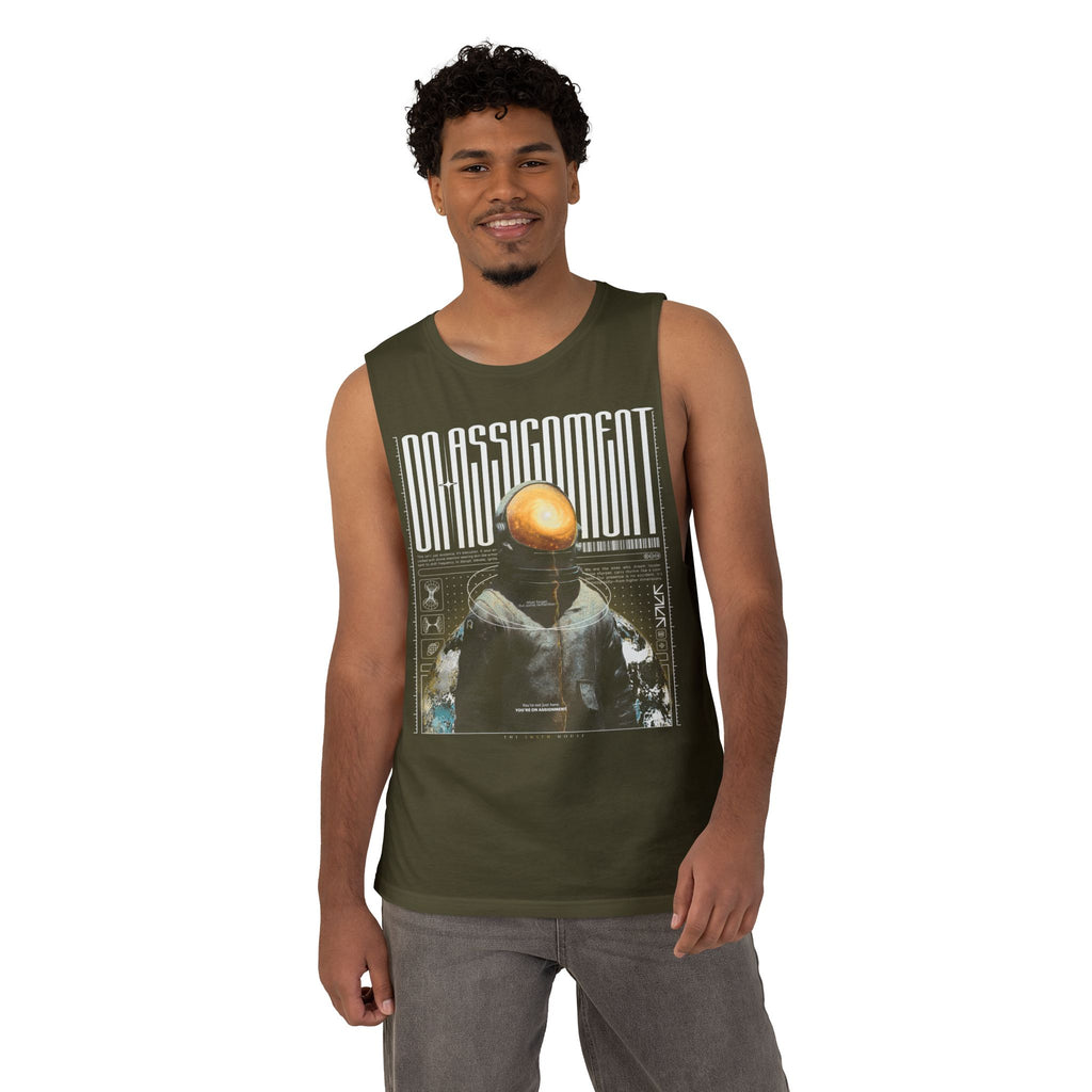 Astro-Inspired Unisex Tank Top, Graphic Sleeveless Shirt, Casual Summer Wear, Perfect Gift for Space Lovers, Festival Attire