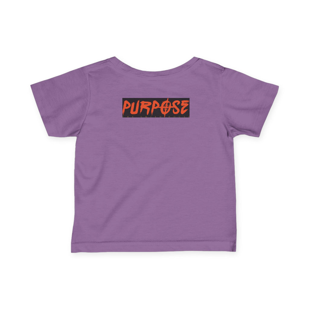 Stylish Purpose Infant Fine Jersey Tee - Trendy Baby Shirt with Bold Graphic Design