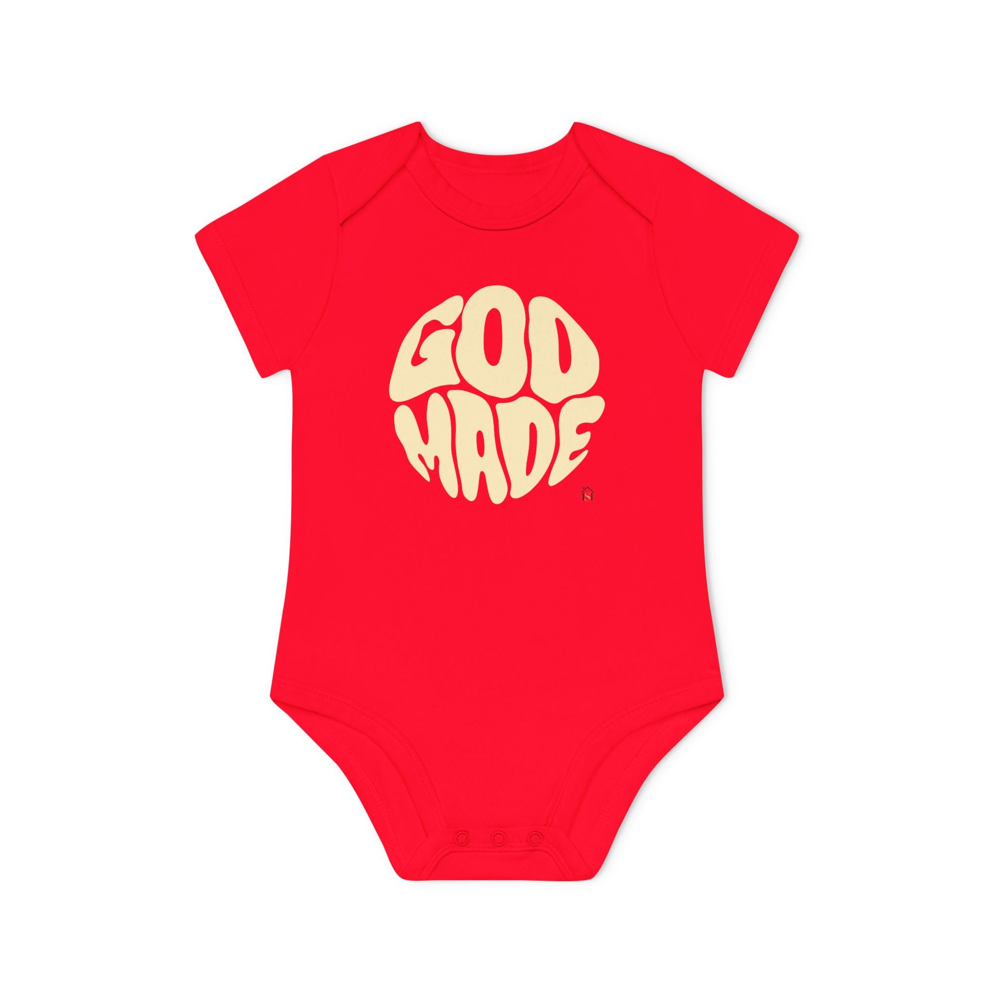 Baby Bodysuit — "God Made" Organic Short Sleeve Infant Onesie