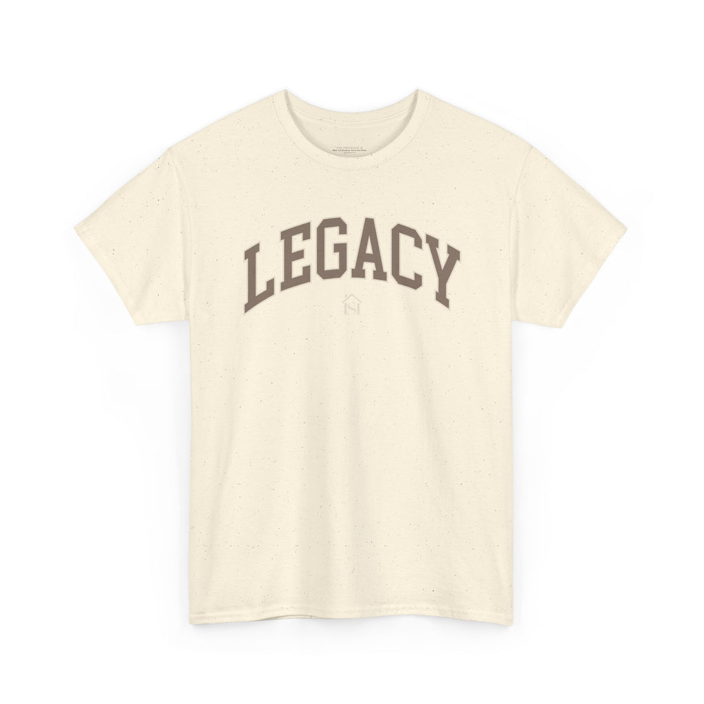 Legacy Graphic Tee — "Legacy" Arch Print Inspirational Cotton Shirt