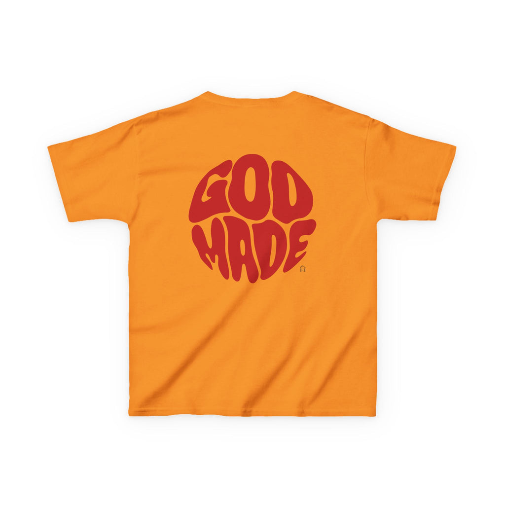 Kids Graphic Tee - 'God Made' Design, Perfect for Birthdays, Family Events, Everyday Wear, Unisex, Playful Style