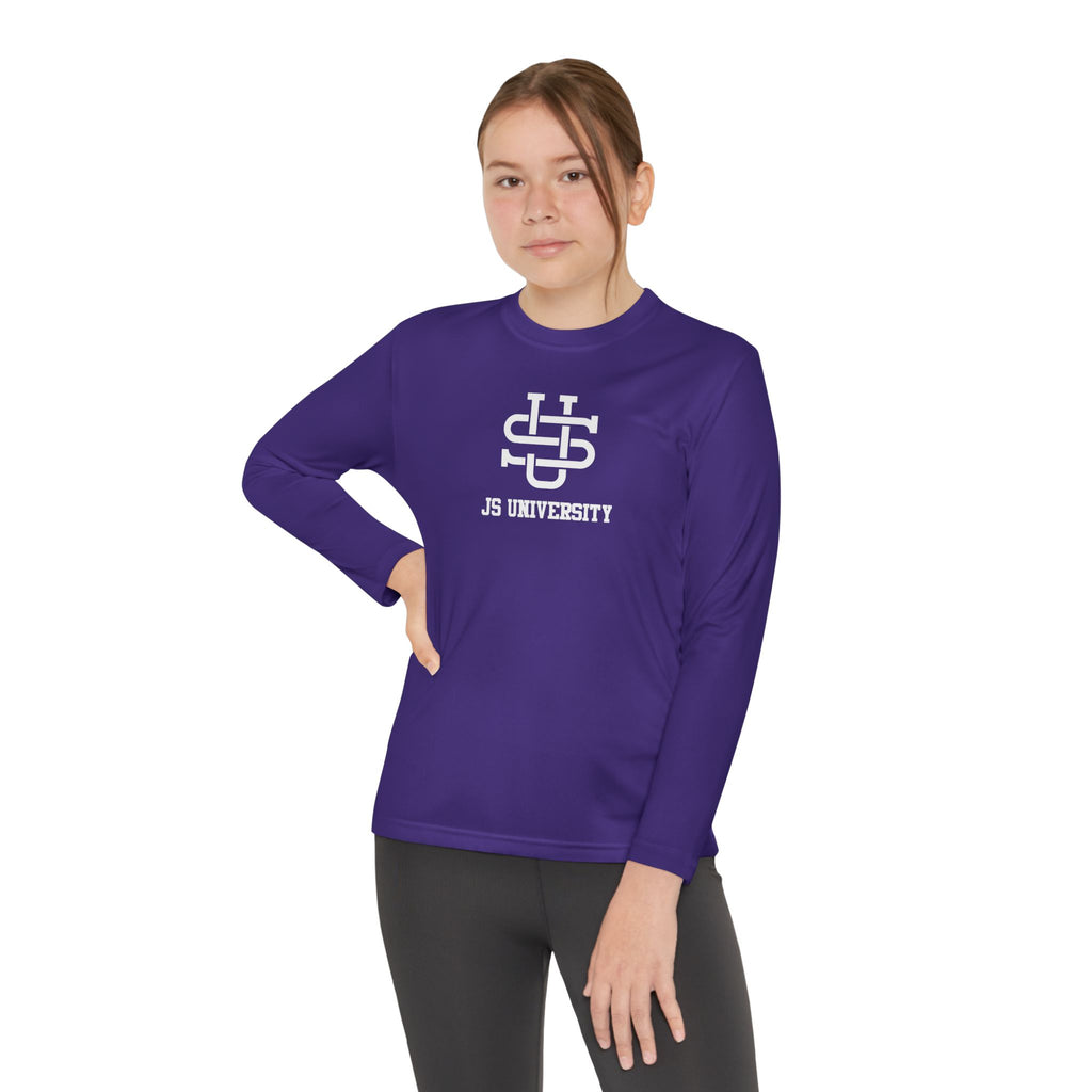 Youth Long Sleeve Stylish Sports Tee with Unique Design