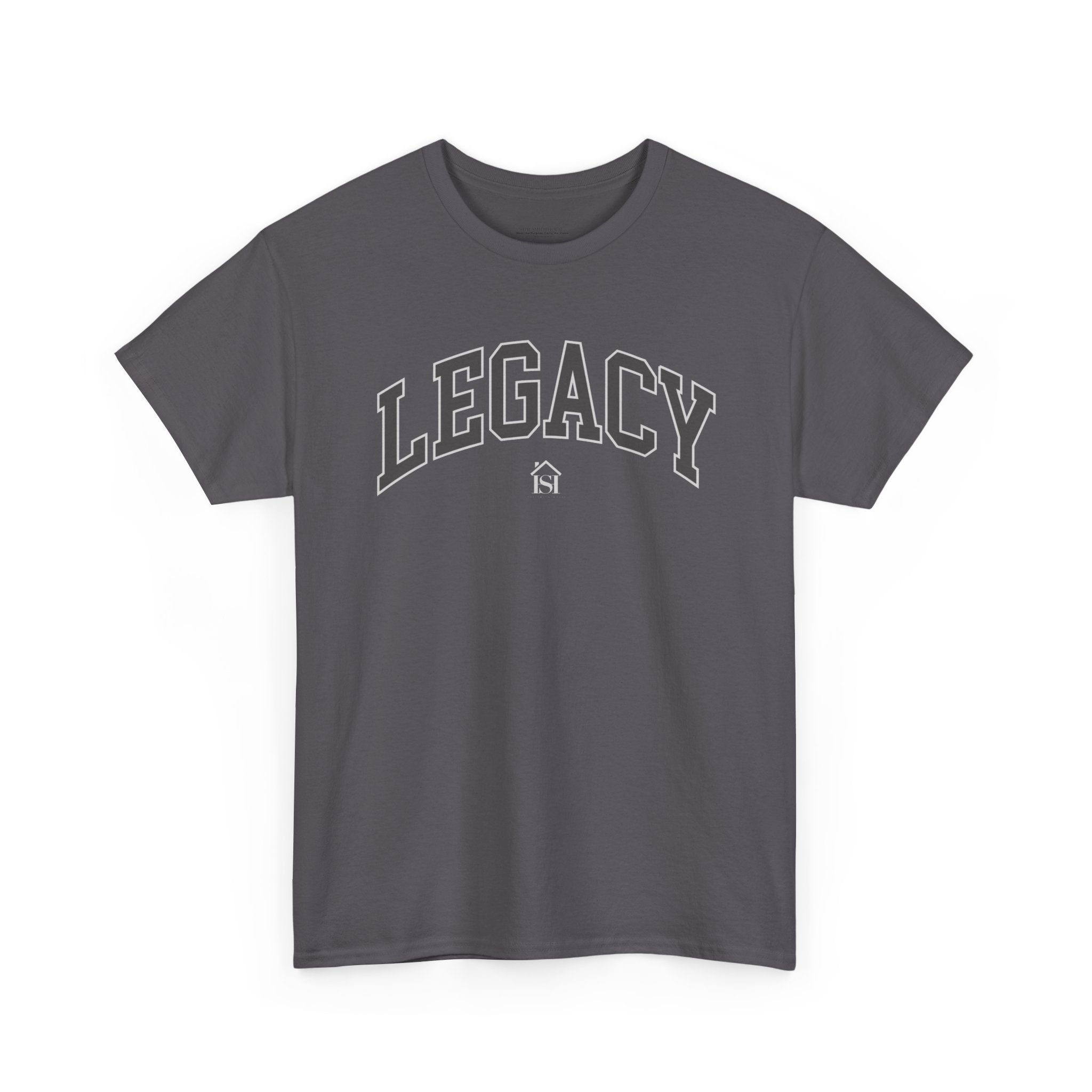 Legacy Graphic Tee — "Legacy" Arch Print Inspirational Cotton Shirt