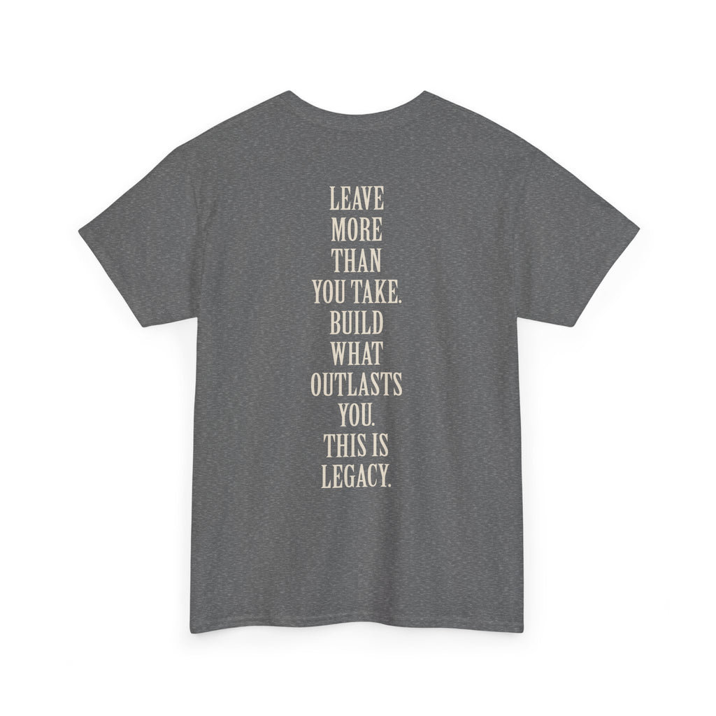 Legacy Graphic Tee — "Legacy" Arch Print Inspirational Cotton Shirt