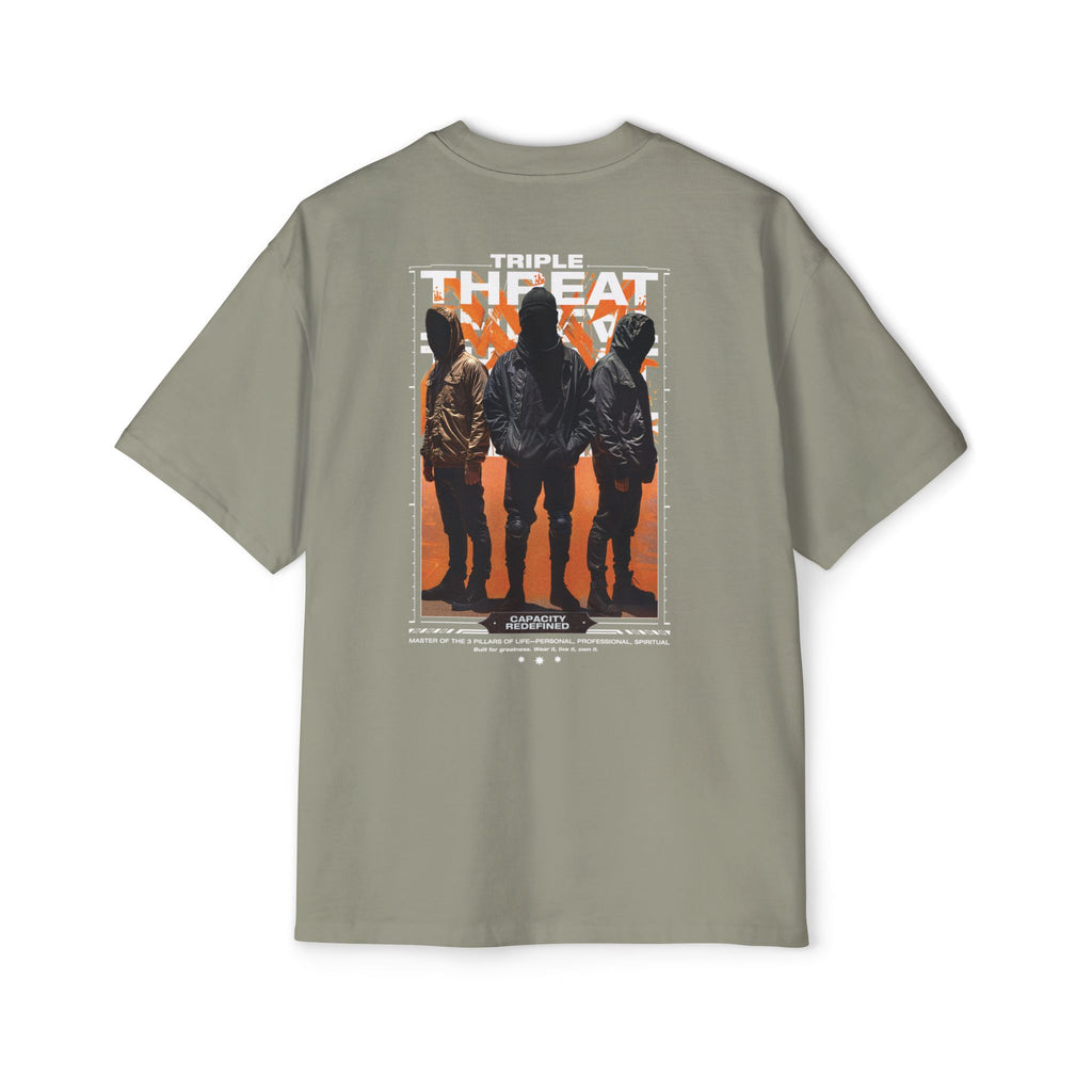 Graphic Tee — “Purpose” Front & Triple Threat Movie Poster Back
