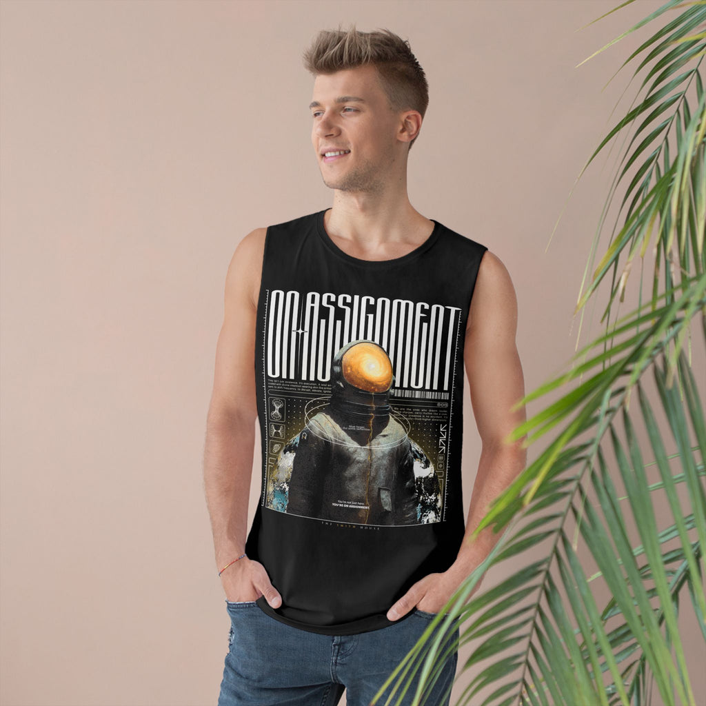 Astro-Inspired Unisex Tank Top, Graphic Sleeveless Shirt, Casual Summer Wear, Perfect Gift for Space Lovers, Festival Attire