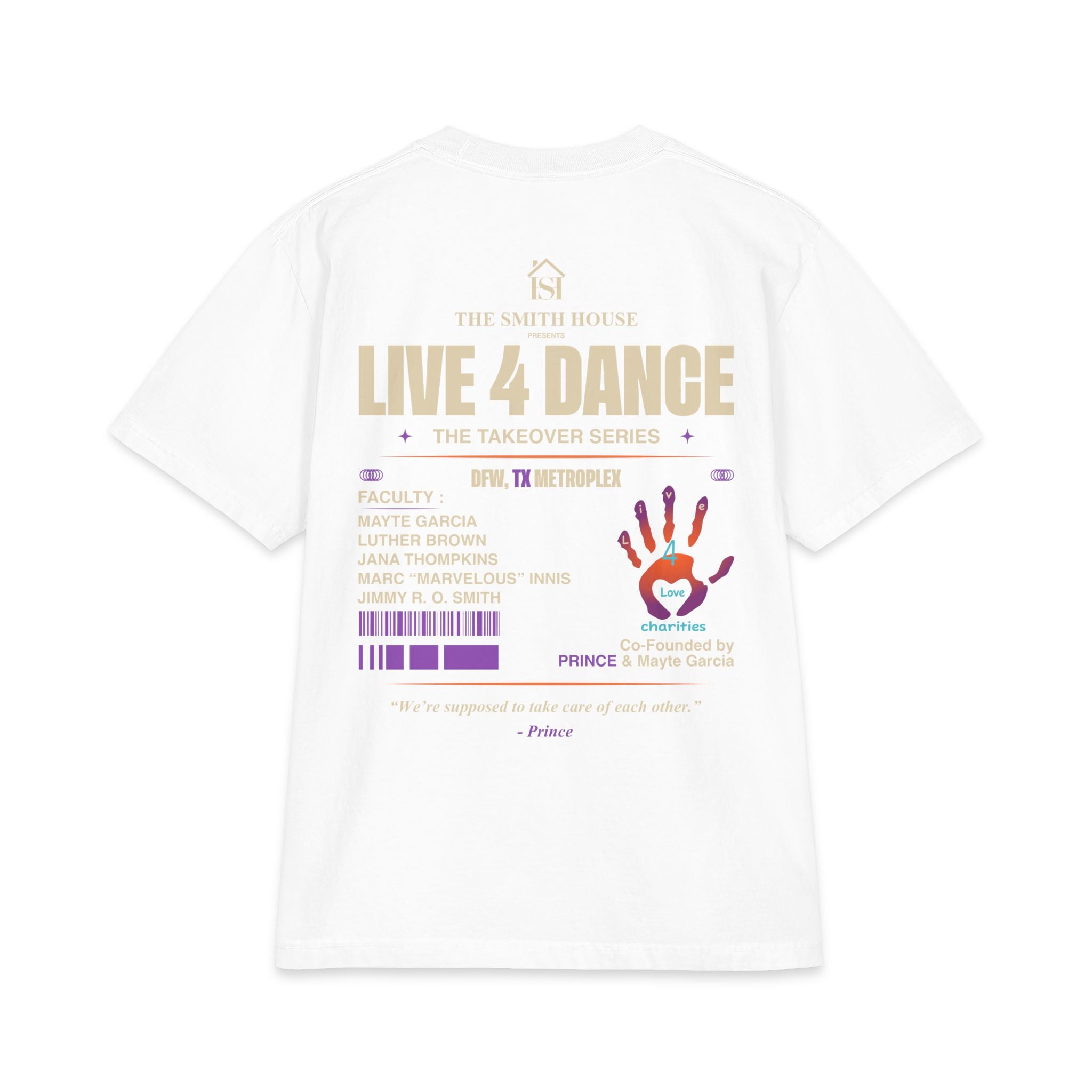 Live 4 Dance DFW Takeover T-Shirt — Live4LoveCharities Dance Convention Shirt