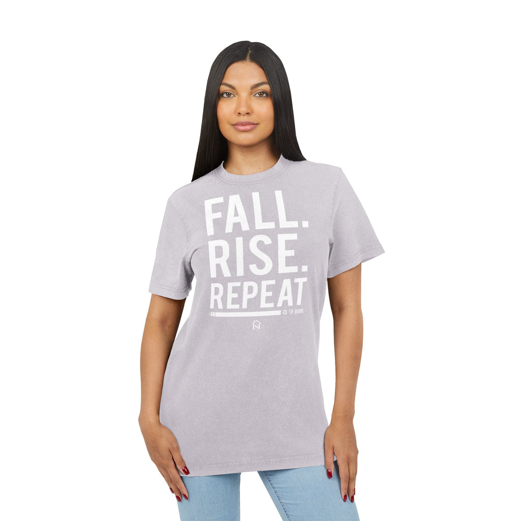 Acid Washed Inspirational Tee, Fall Rise Repeat Shirt, Motivational T-Shirt, Unique Gift for Fitness Lovers, Casual Everyday Wear, [...]