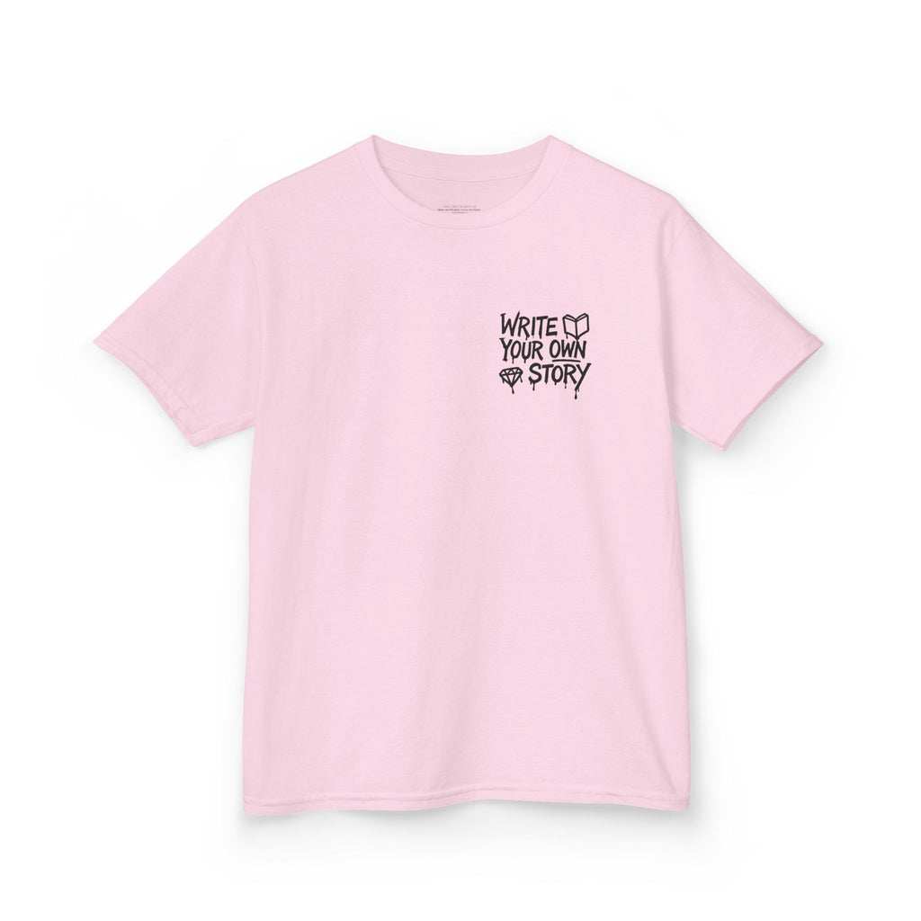 Empowering Kids Tee — "Write Your Own Story" Motivational Graphic T-Shirt