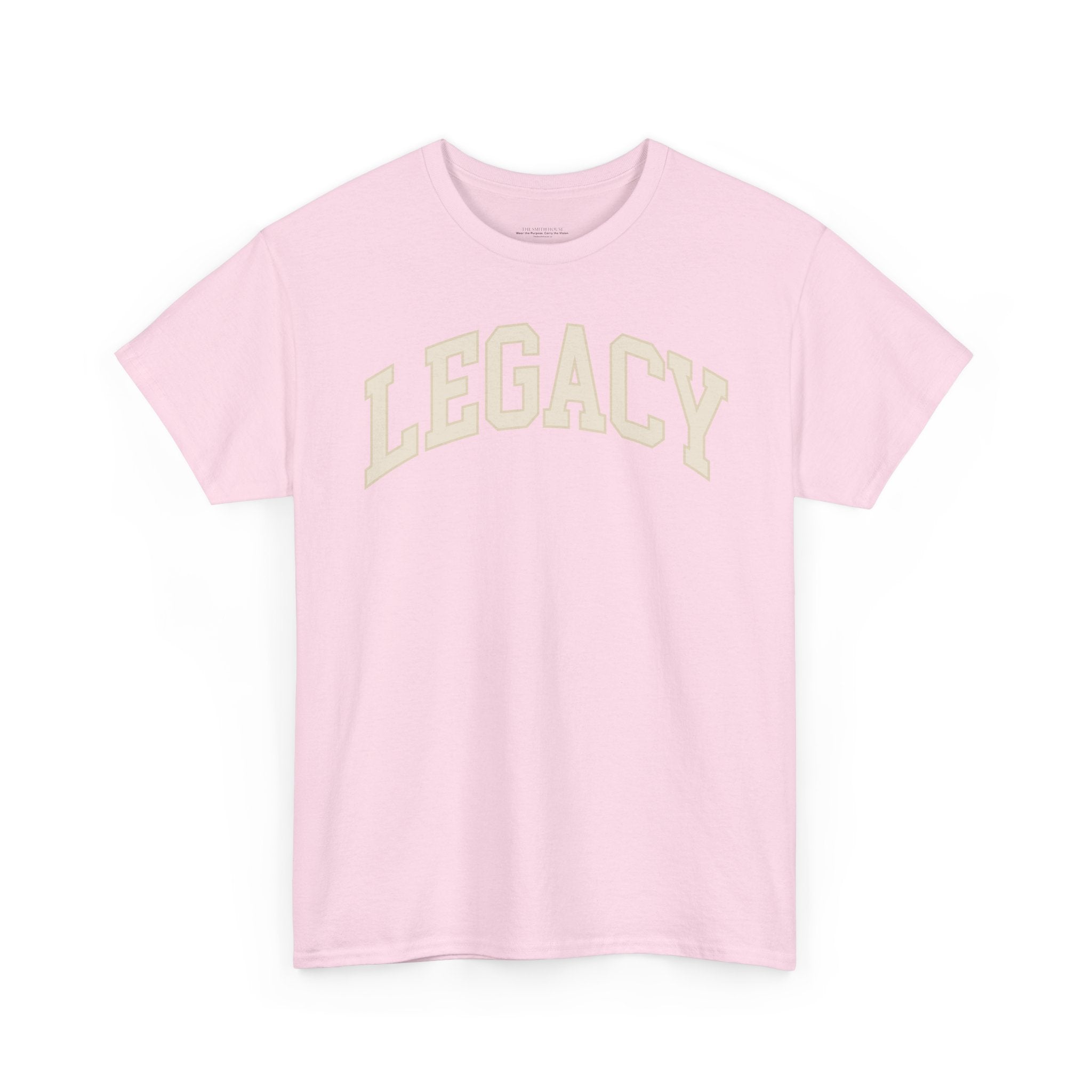 Legacy Graphic Tee — "Legacy" Arch Print Inspirational Cotton Shirt