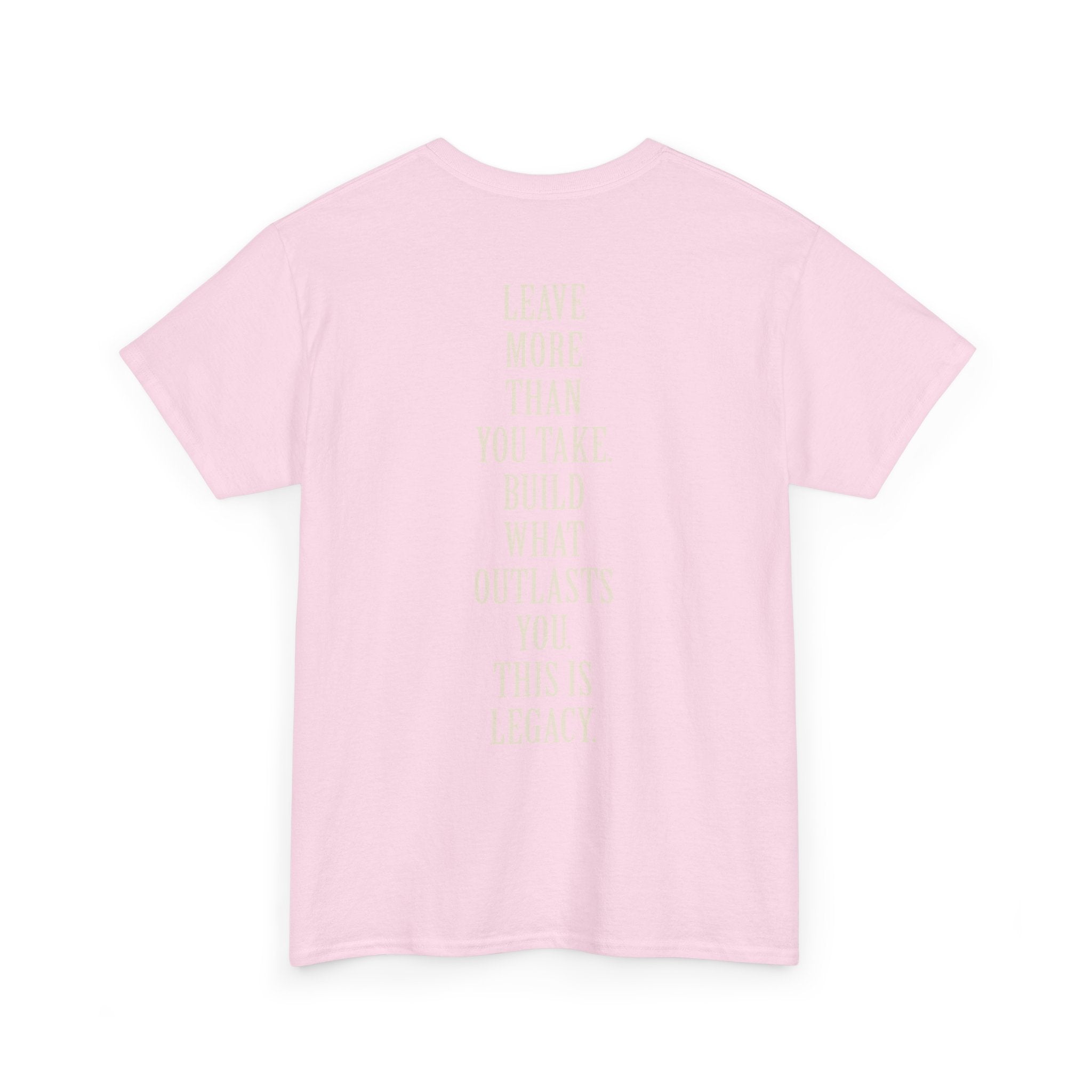 Legacy Graphic Tee — "Legacy" Arch Print Inspirational Cotton Shirt