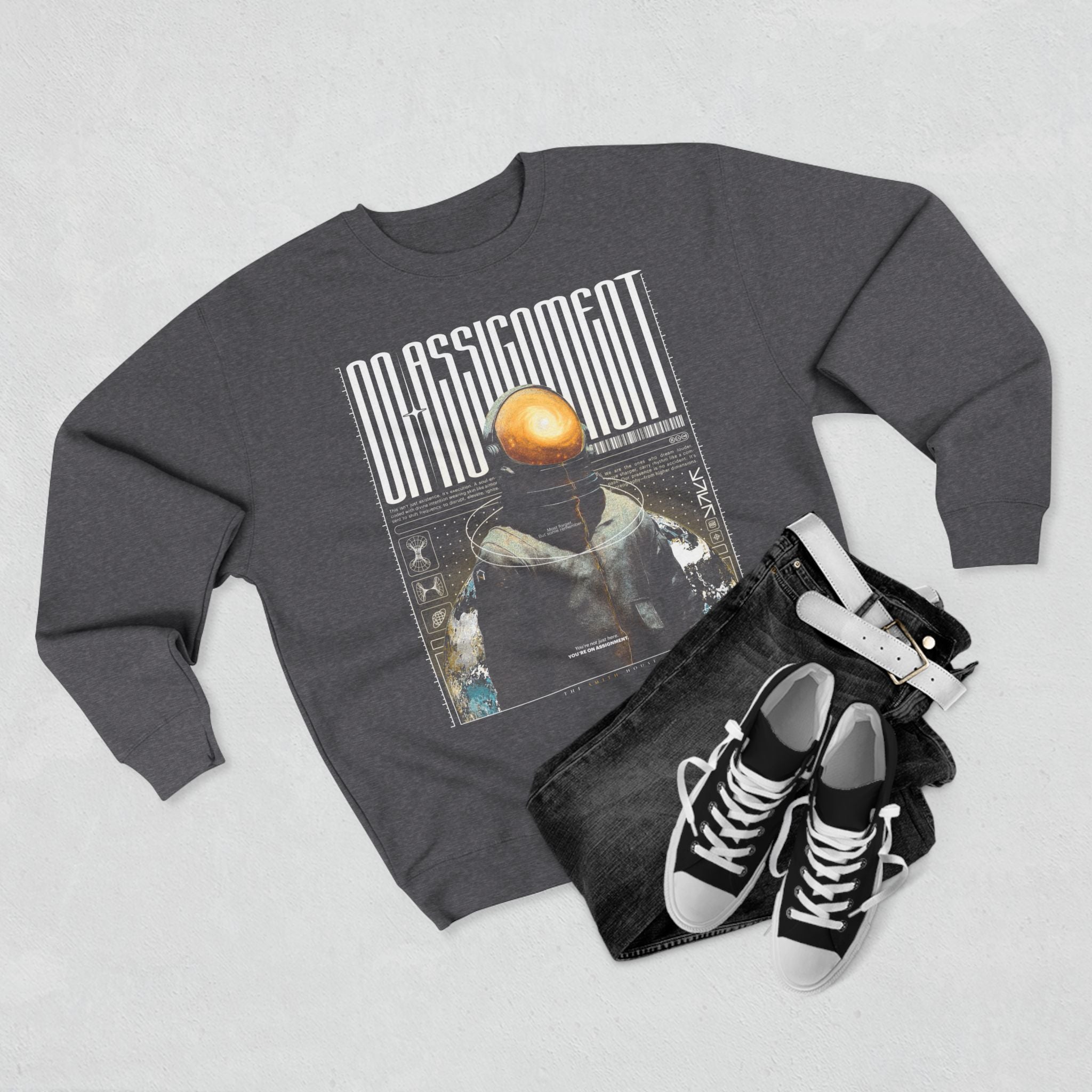 Futuristic Graphic Unisex Crewneck Sweatshirt - Cozy Streetwear, Gift for Tech Lovers, Statement Piece, Perfect for Casual Outings, [...]