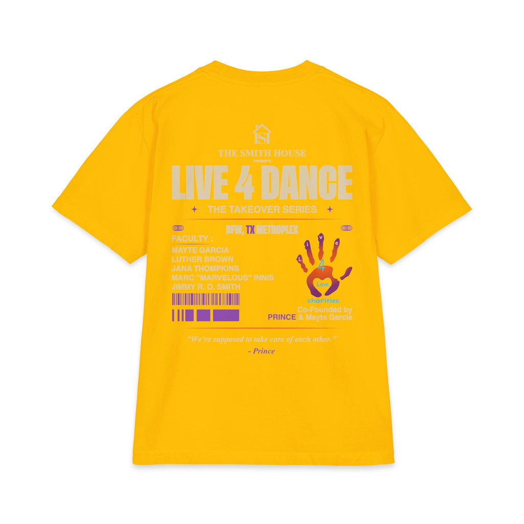 Live 4 Dance DFW Takeover T-Shirt — Live4LoveCharities Dance Convention Shirt