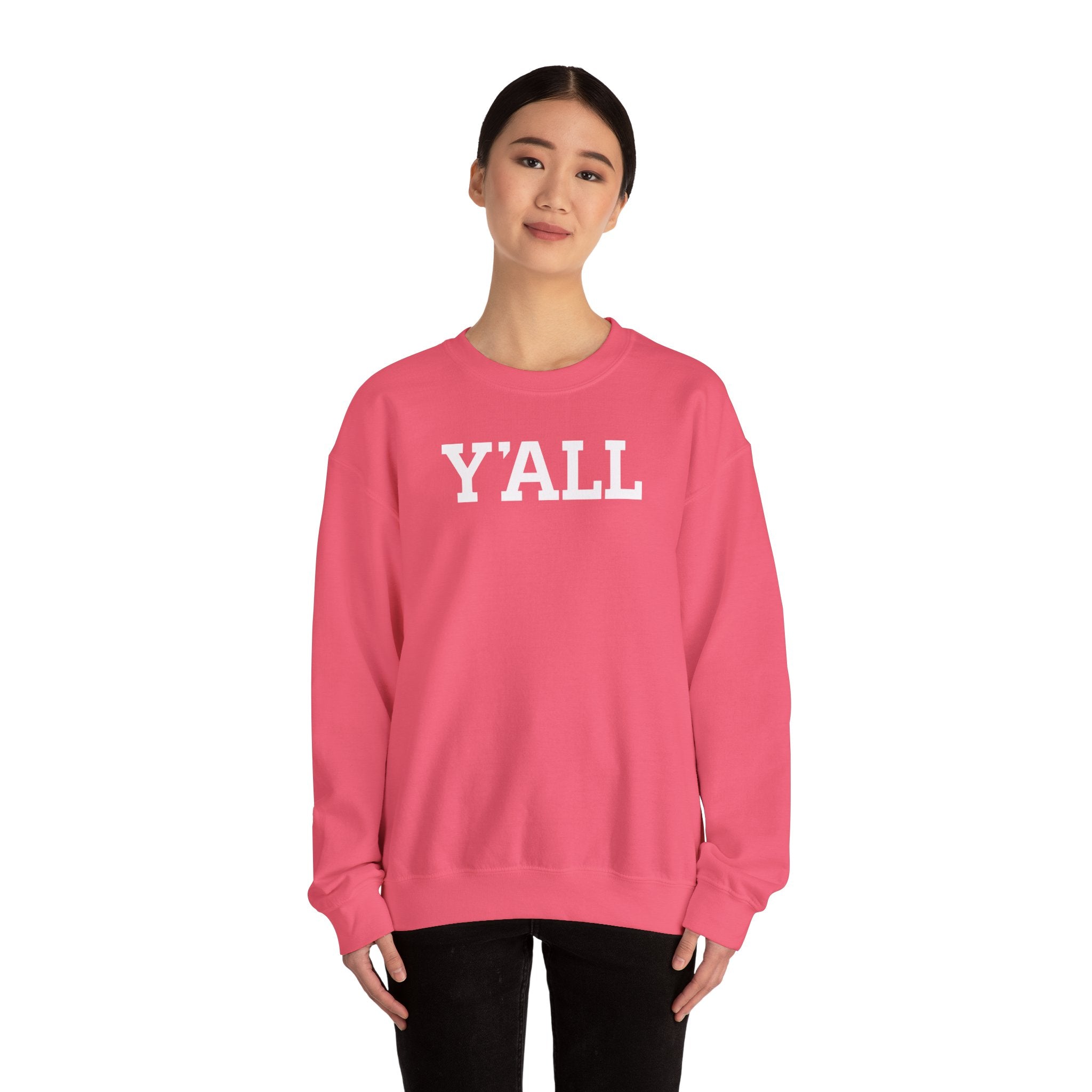 Y'ALL Crewneck Sweatshirt - Cozy Southern Collegiate Pullover