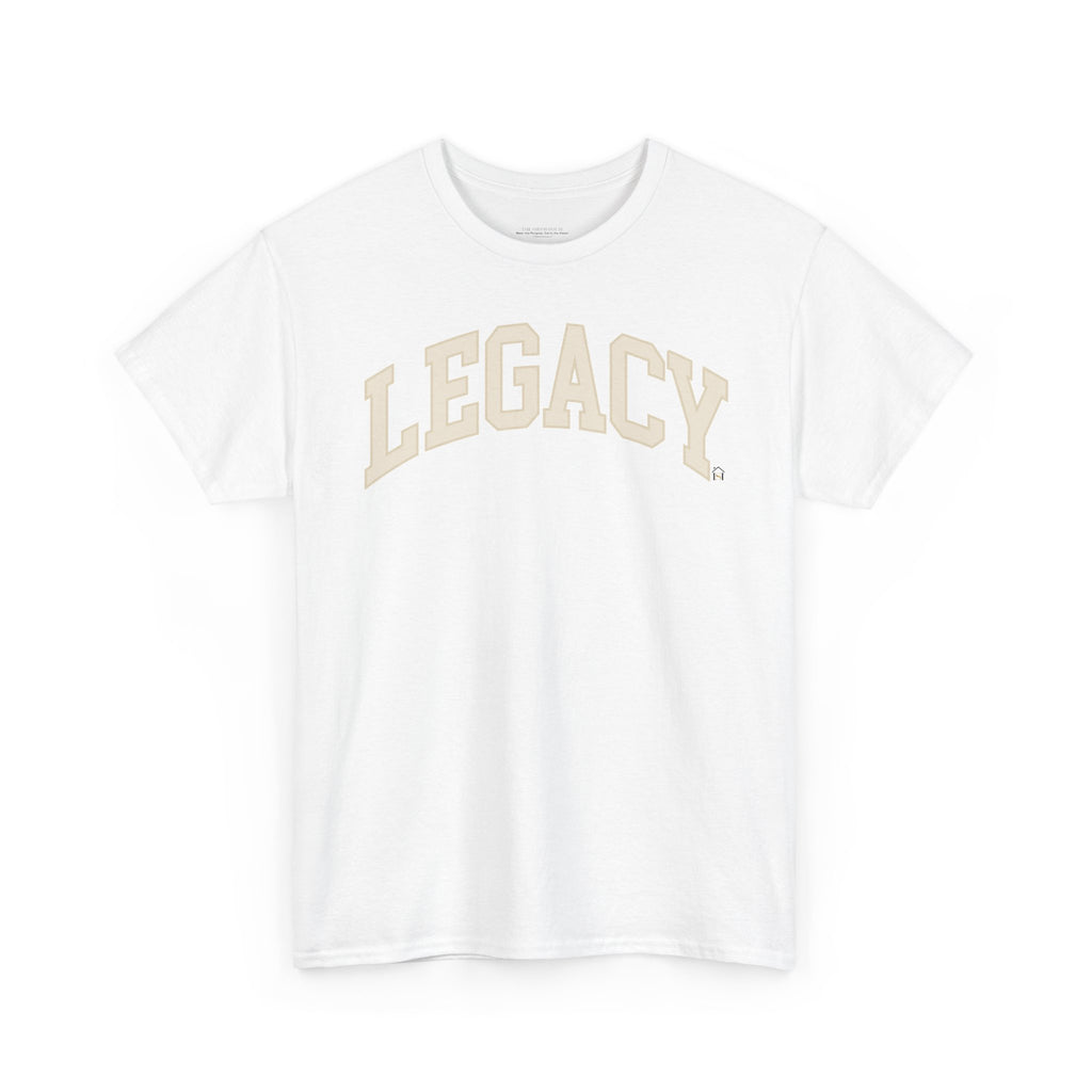 Legacy Graphic Tee — "Legacy" Arch Print Inspirational Cotton Shirt