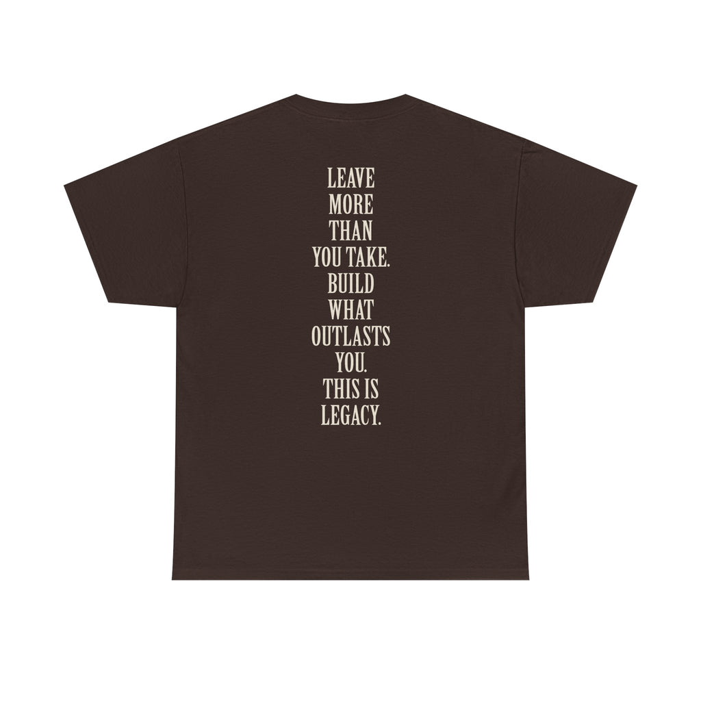 Legacy Graphic Tee — "Legacy" Arch Print Inspirational Cotton Shirt