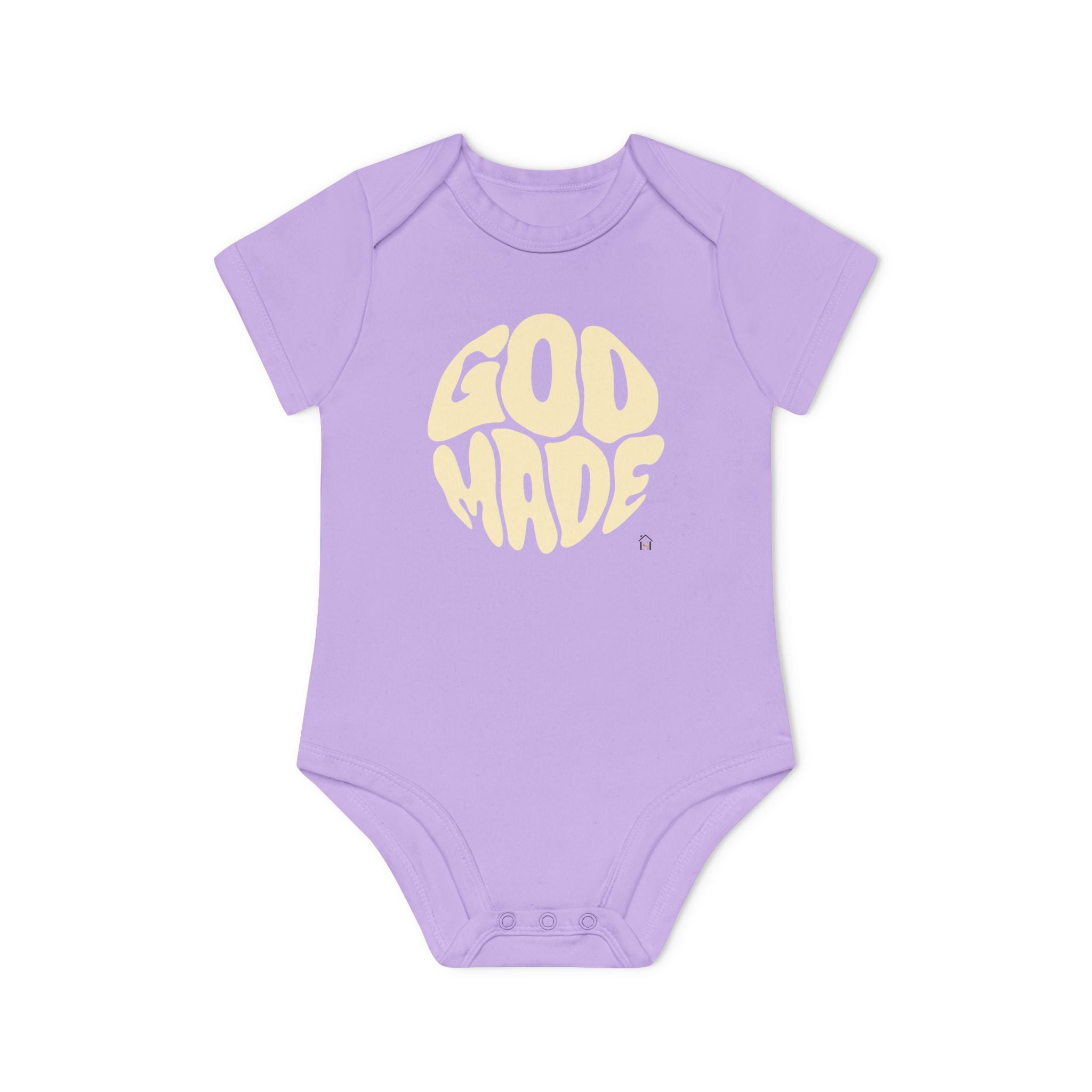 Baby Bodysuit — "God Made" Organic Short Sleeve Infant Onesie