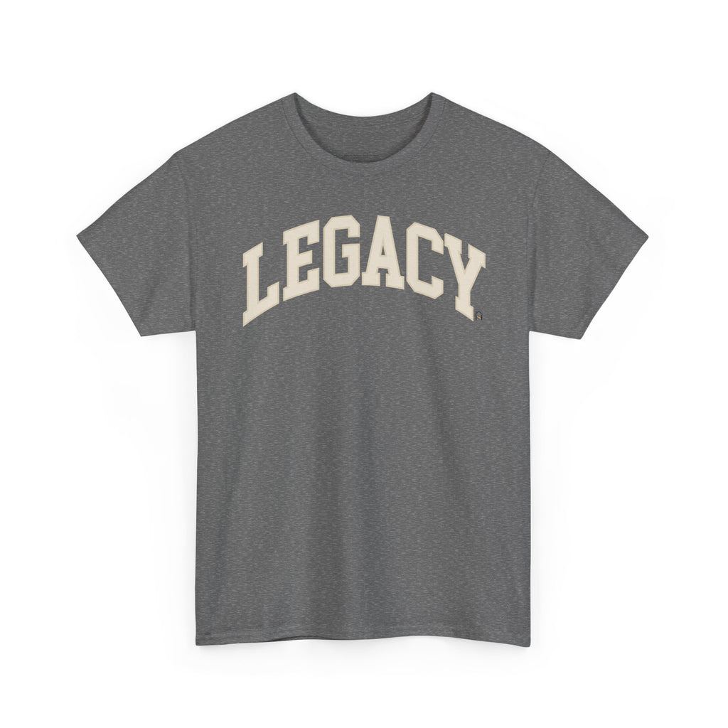 Legacy Graphic Tee — "Legacy" Arch Print Inspirational Cotton Shirt
