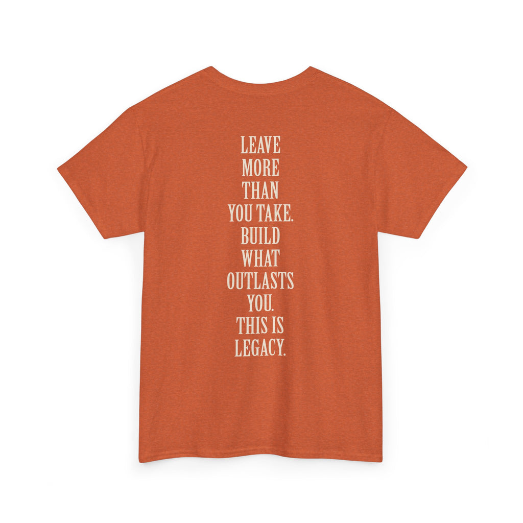 Legacy Graphic Tee — "Legacy" Arch Print Inspirational Cotton Shirt