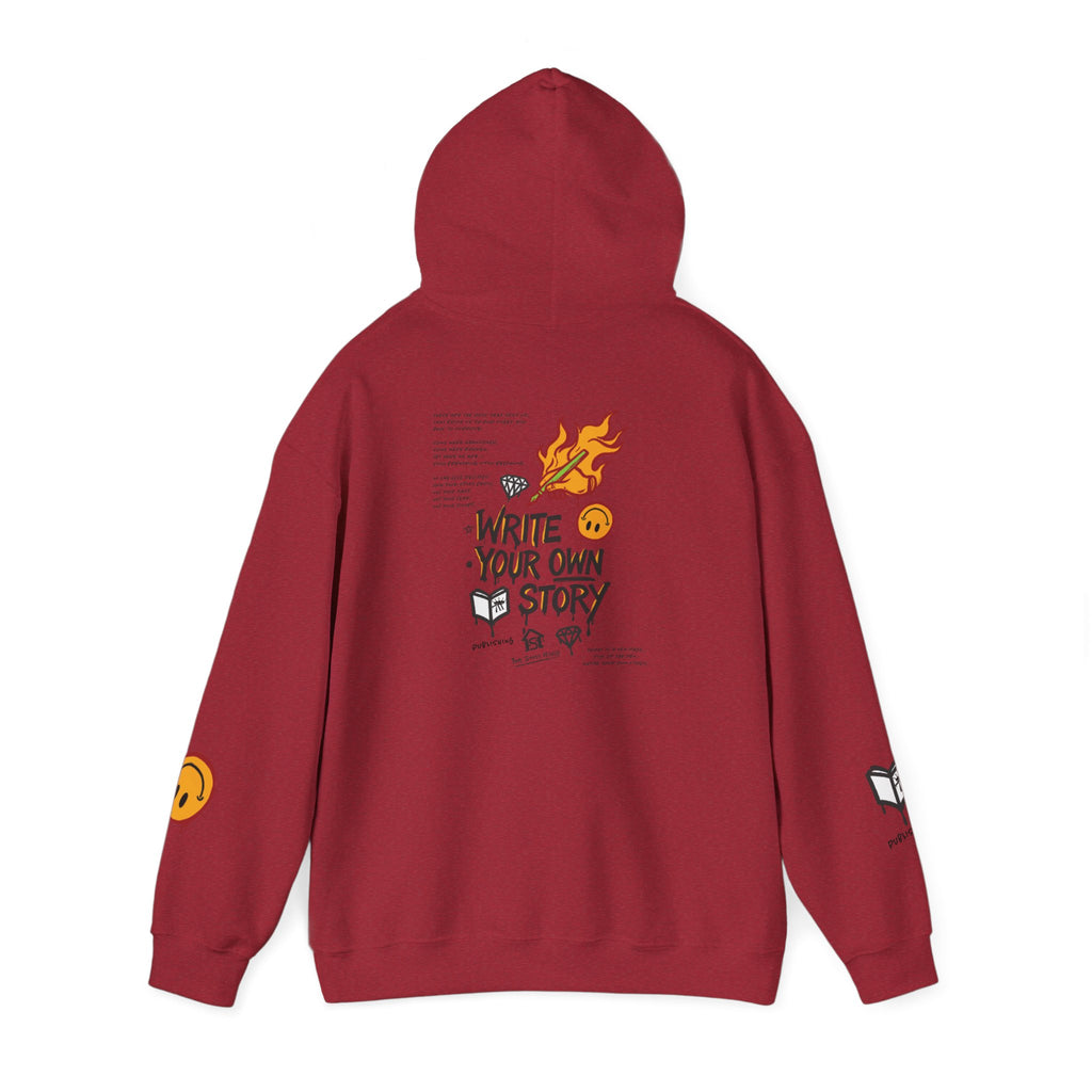 Hoodie — "Write Your Own Story" Inspirational Graphic Hoodie