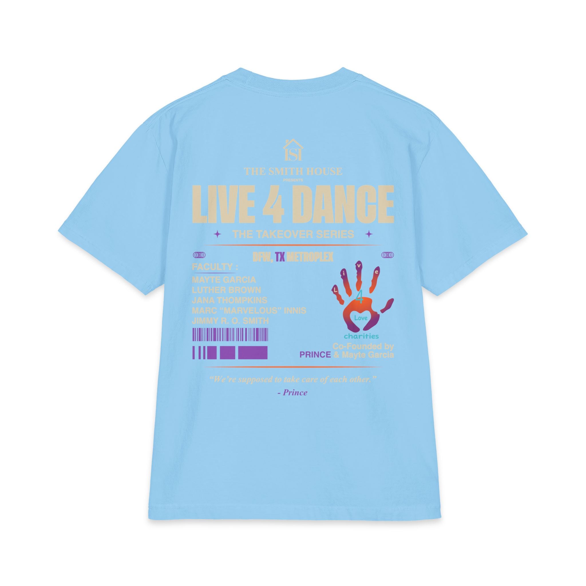 Live 4 Dance DFW Takeover T-Shirt — Live4LoveCharities Dance Convention Shirt