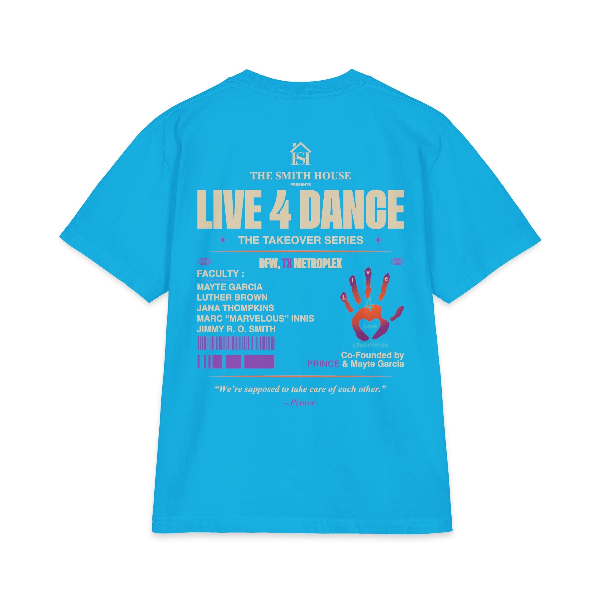 Live 4 Dance DFW Takeover T-Shirt — Live4LoveCharities Dance Convention Shirt