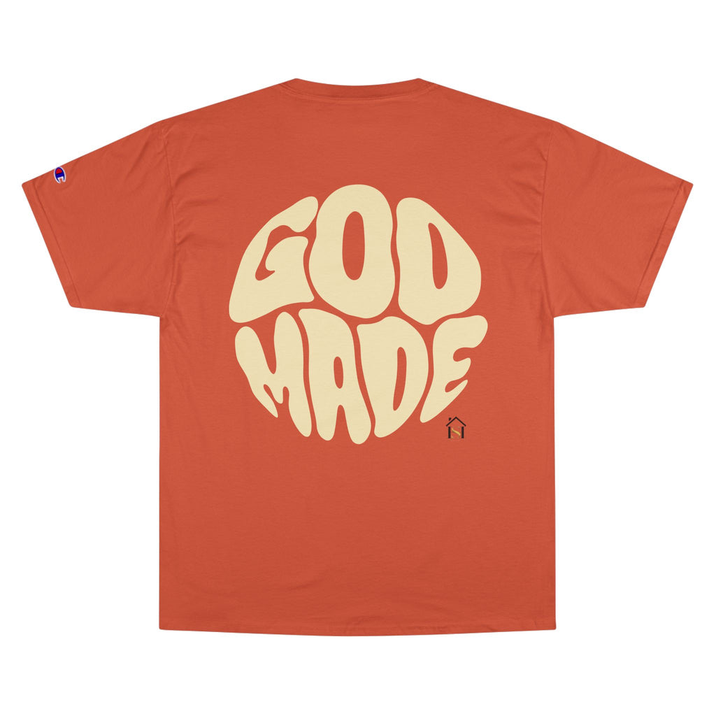 God Made Champion T-Shirt, Casual Wear, Gift for Believers, Inspirational Tee, Everyday Comfort