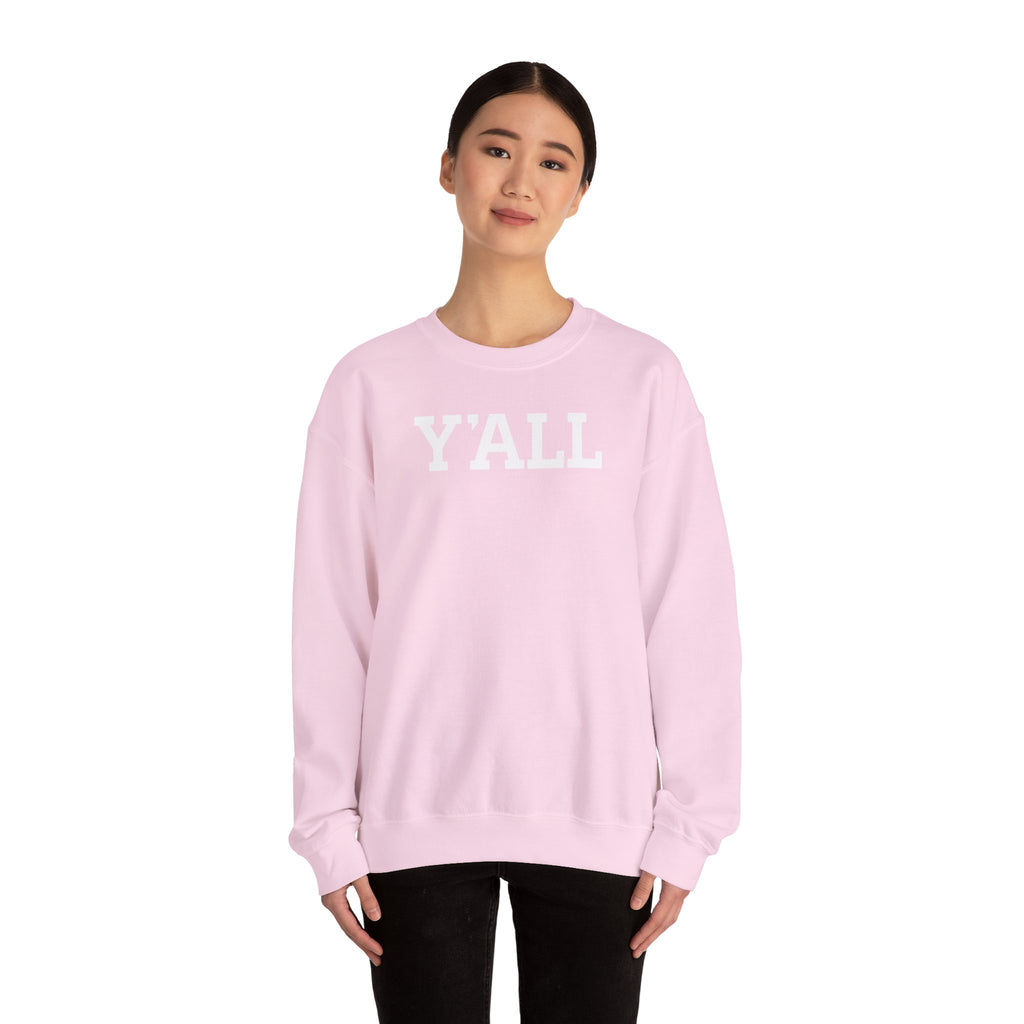 Y'ALL Crewneck Sweatshirt - Cozy Southern Collegiate Pullover