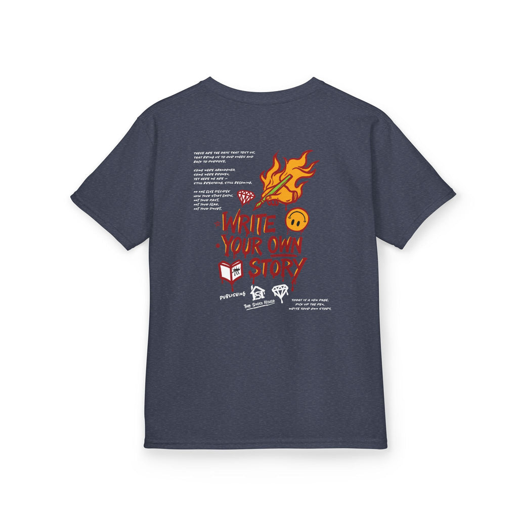 Empowering Kids Tee — "Write Your Own Story" Motivational Graphic T-Shirt