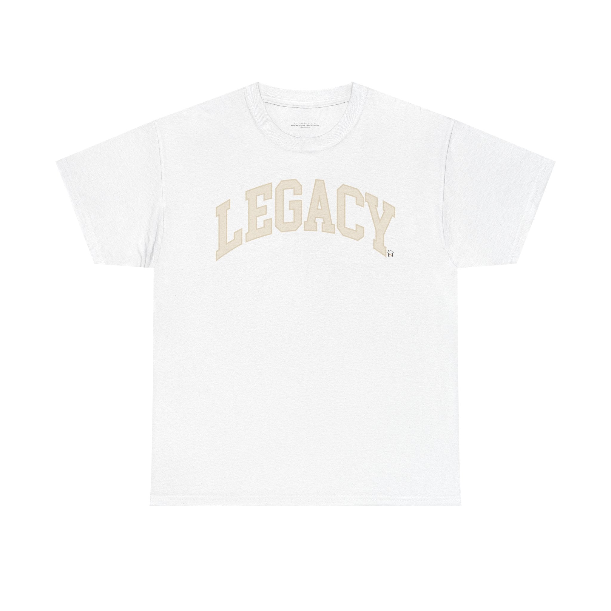 Legacy Graphic Tee — "Legacy" Arch Print Inspirational Cotton Shirt