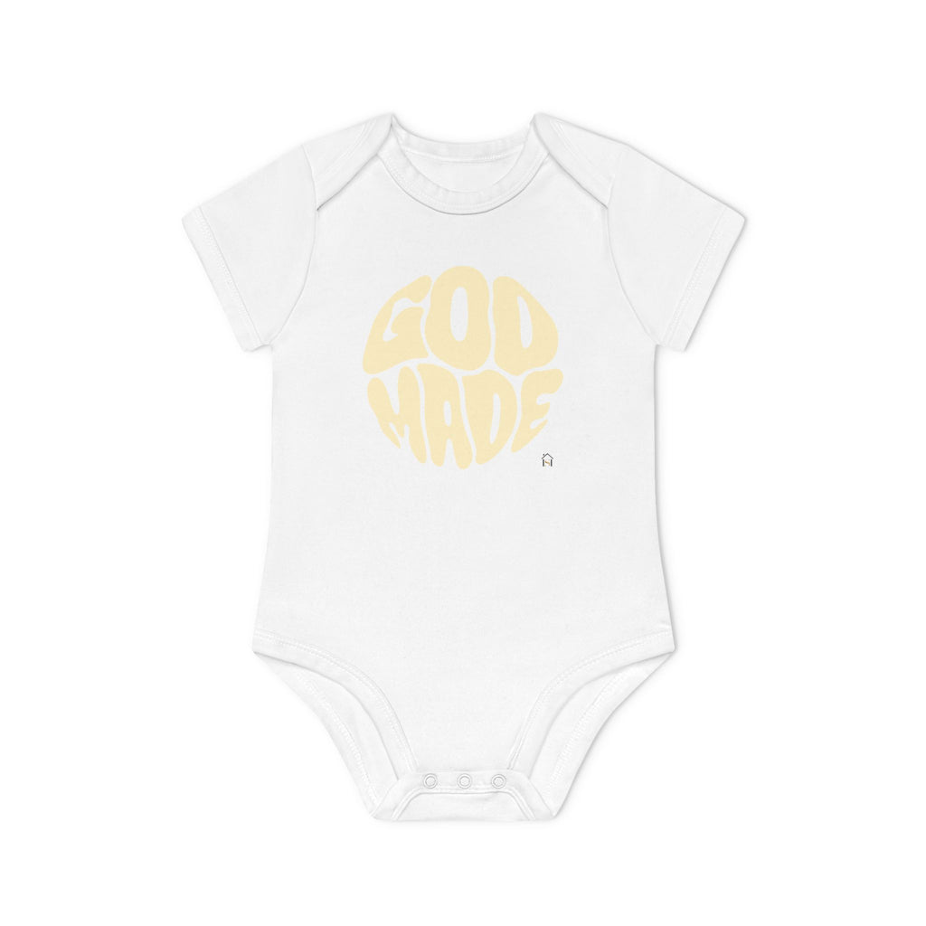 Baby Bodysuit — "God Made" Organic Short Sleeve Infant Onesie